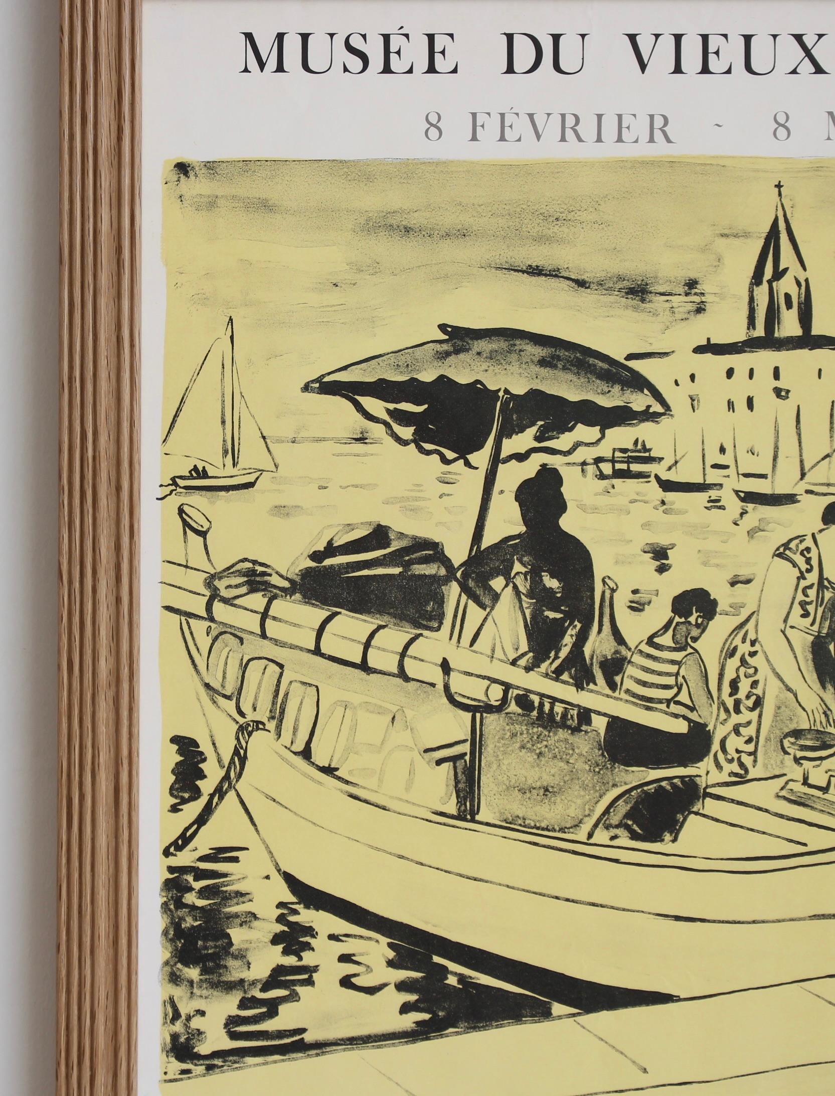French Vintage Exhibition Poster for Yves Brayer (1975) For Sale 2