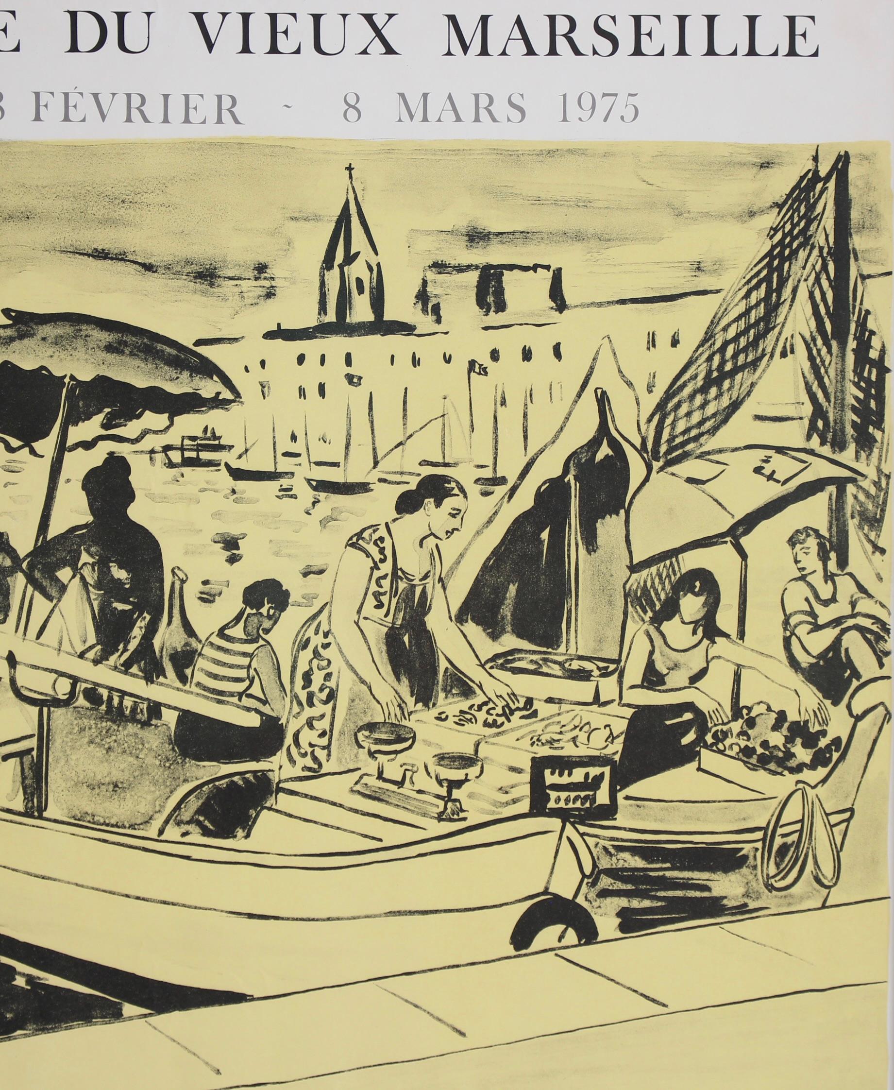 French Vintage Exhibition Poster for Yves Brayer (1975) For Sale 3
