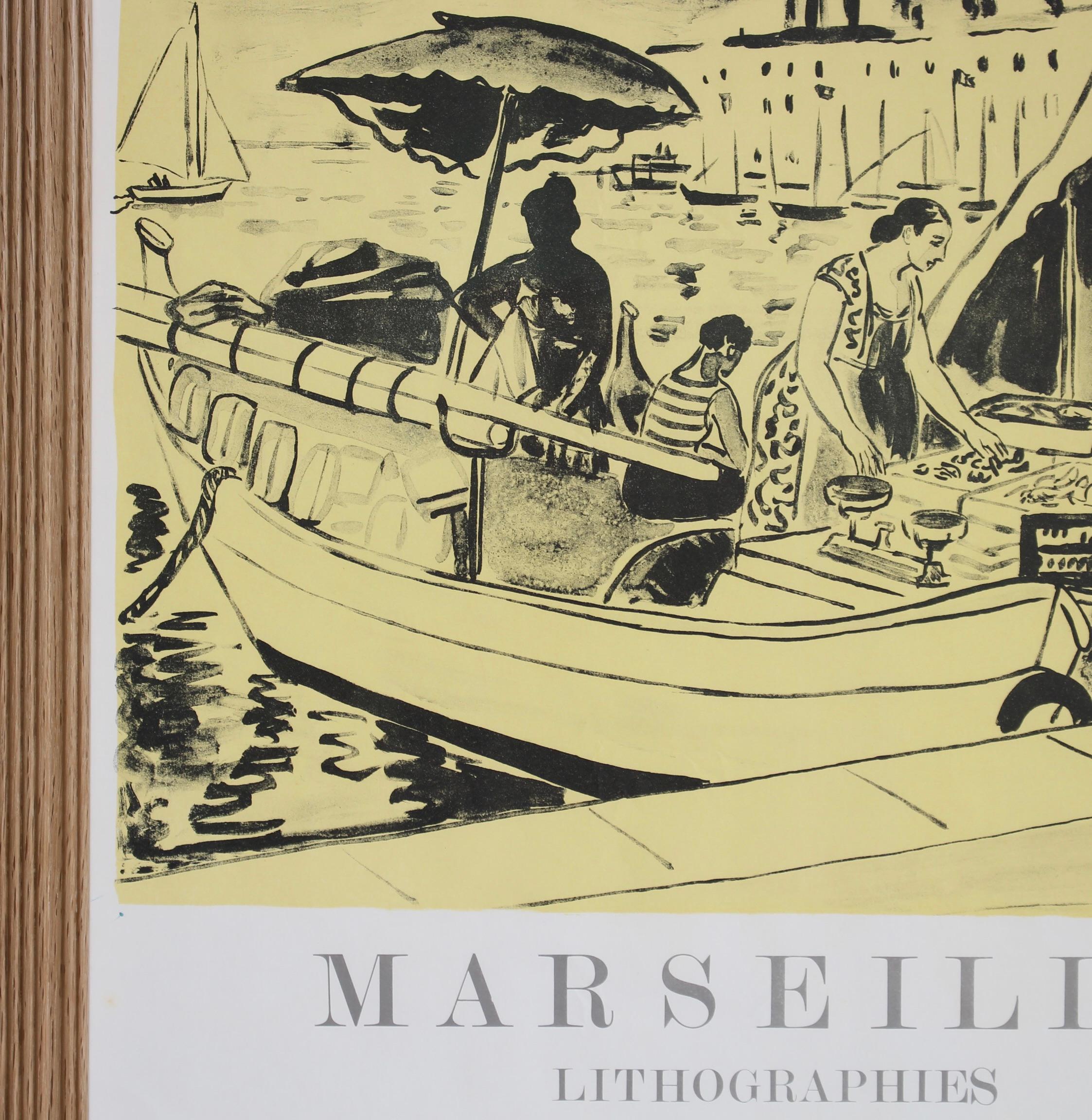 French Vintage Exhibition Poster for Yves Brayer (1975) For Sale 5