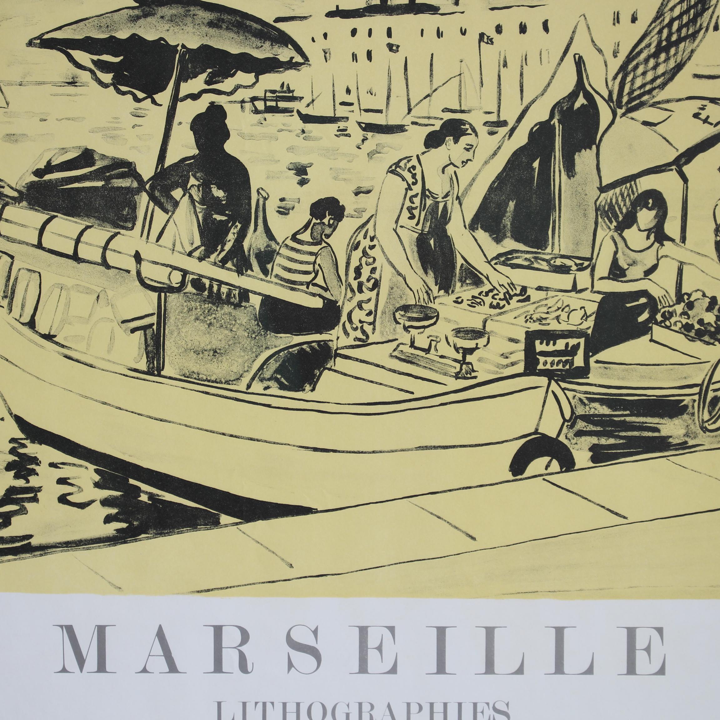 French Vintage Exhibition Poster for Yves Brayer (1975) For Sale 6