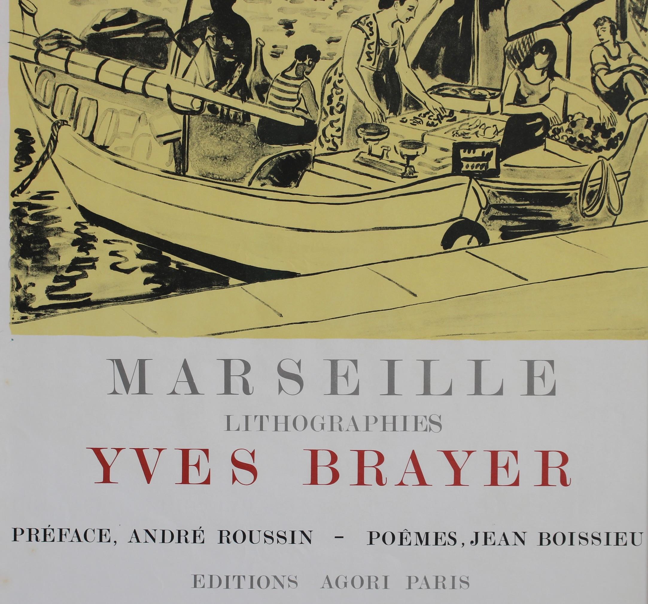 French Vintage Exhibition Poster for Yves Brayer (1975) For Sale 7