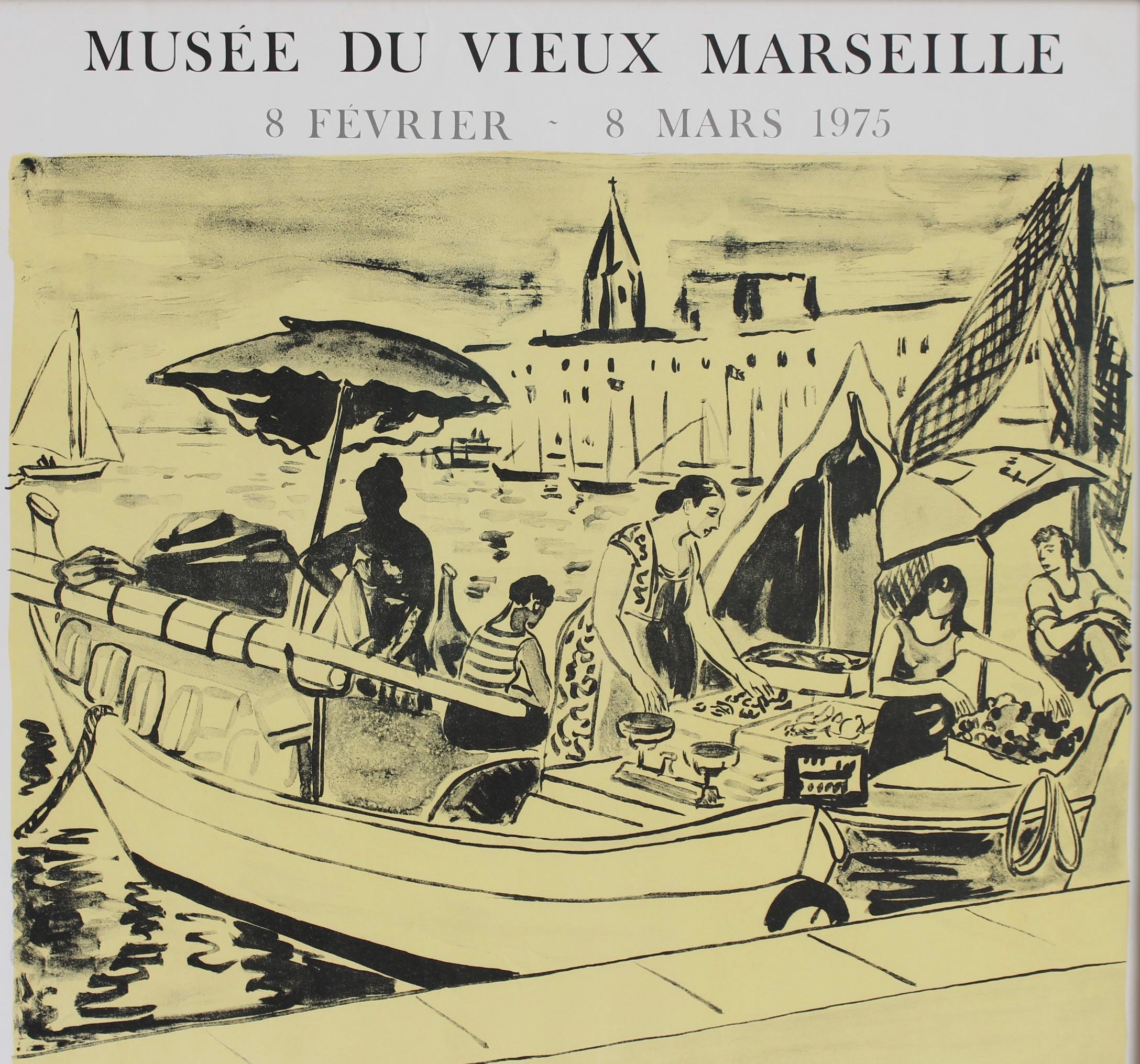 French Vintage Exhibition Poster for Yves Brayer (1975) For Sale 8