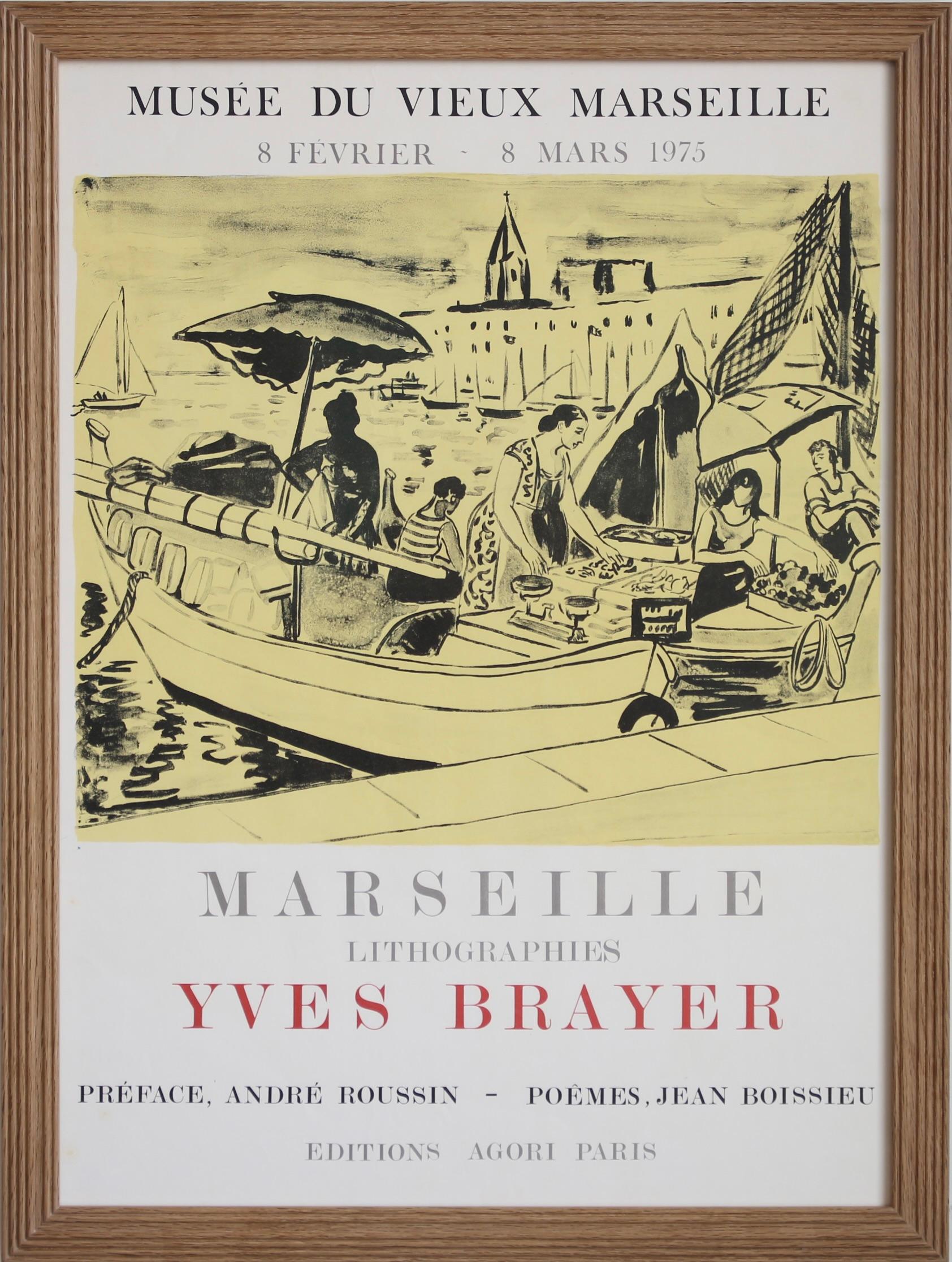 French Vintage Exhibition Poster for Yves Brayer (1975)