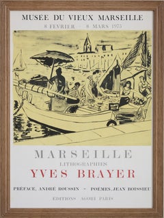 French Vintage Exhibition Poster for Yves Brayer (1975)