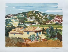 House in Provence - Original Lithograph Hand Signed & Numbered
