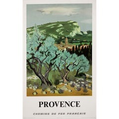 Original 1967 French travel poster by Yves Brayer - Provence SNCF