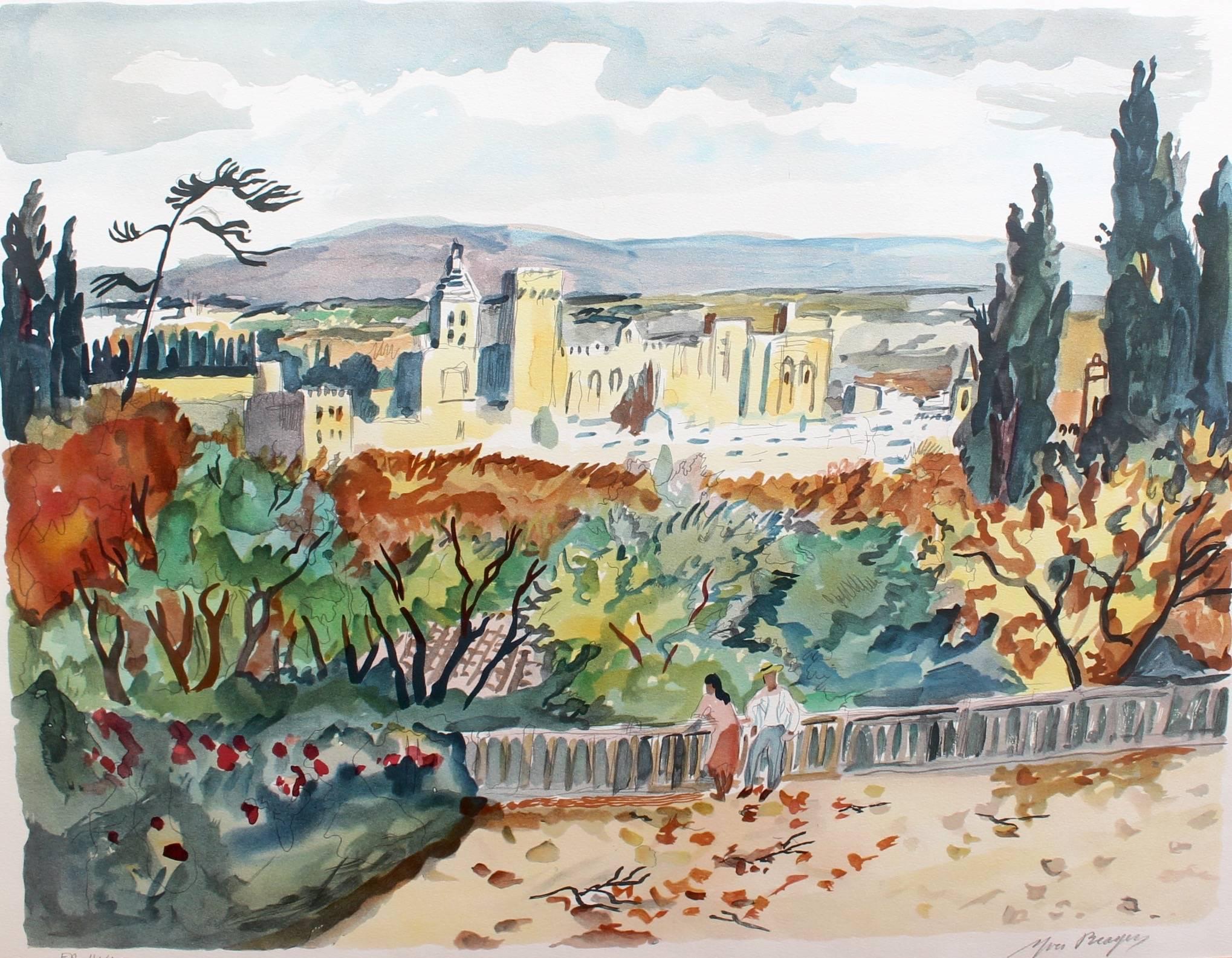 Yves Brayer Yves Brayer, 'View of Avignon', Original Artist's Proof