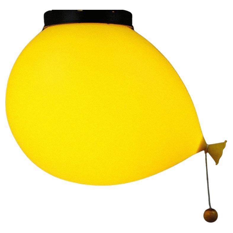 Yves Christin Balloon lamp Bilumen 1970 Mid Century Modern Yellow For Sale