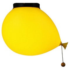 Yves Christin Balloon lamp Bilumen 1970 Mid Century Modern Yellow