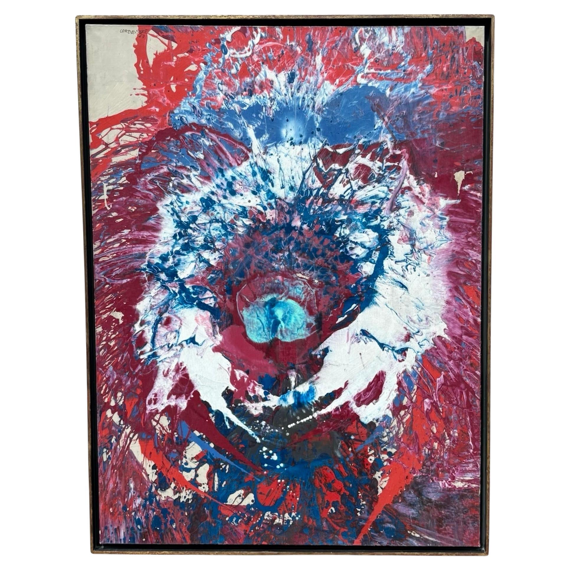 Yves Corbassière (Französisch 1925-2020) Großes Öl auf Leinwand, signiert und datiert 1967 (Gemalt) im Angebot