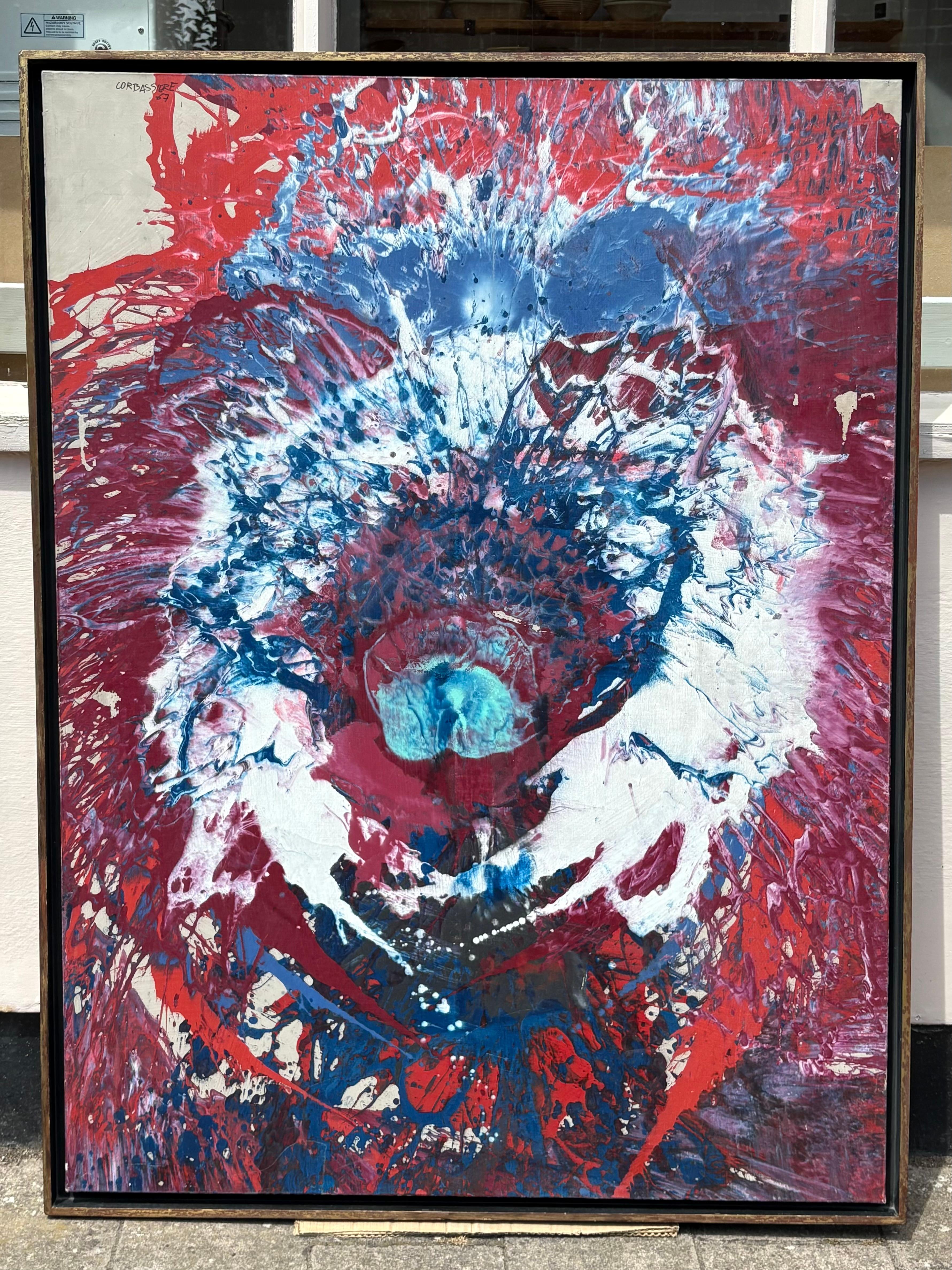 Yves Corbassière (Französisch 1925-2020) Großes Öl auf Leinwand, signiert und datiert 1967 im Zustand „Gut“ im Angebot in Oxford, GB