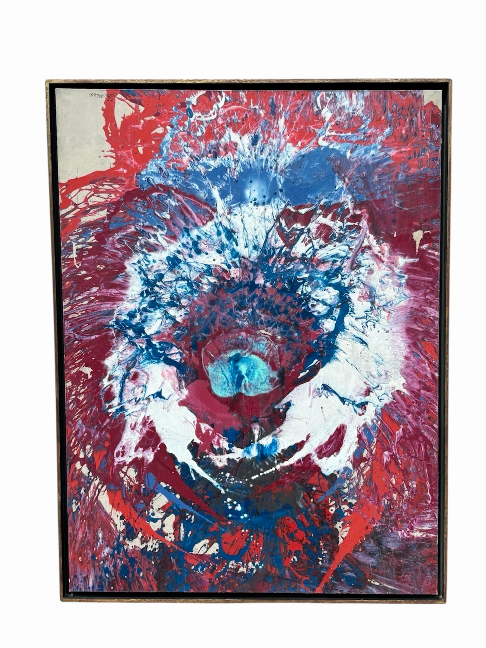Yves Corbassière (Französisch 1925-2020) Großes Öl auf Leinwand, signiert und datiert 1967 (Farbe) im Angebot