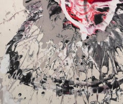 Untitled Abstract. Signed painting (on paper) by Yves Corbassiére.