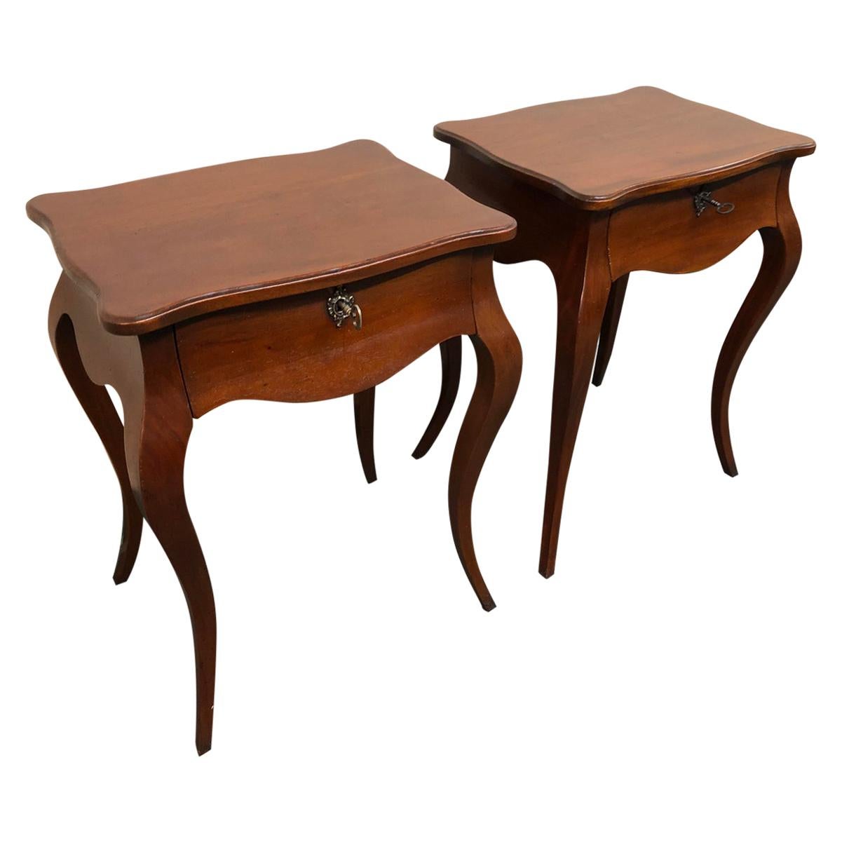 Yves De Lorne Custom Side Tables, a Pair For Sale