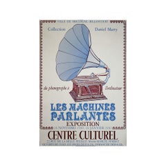 1980 exhibition poster The Talking Machines: From the Phonograph to the Computer