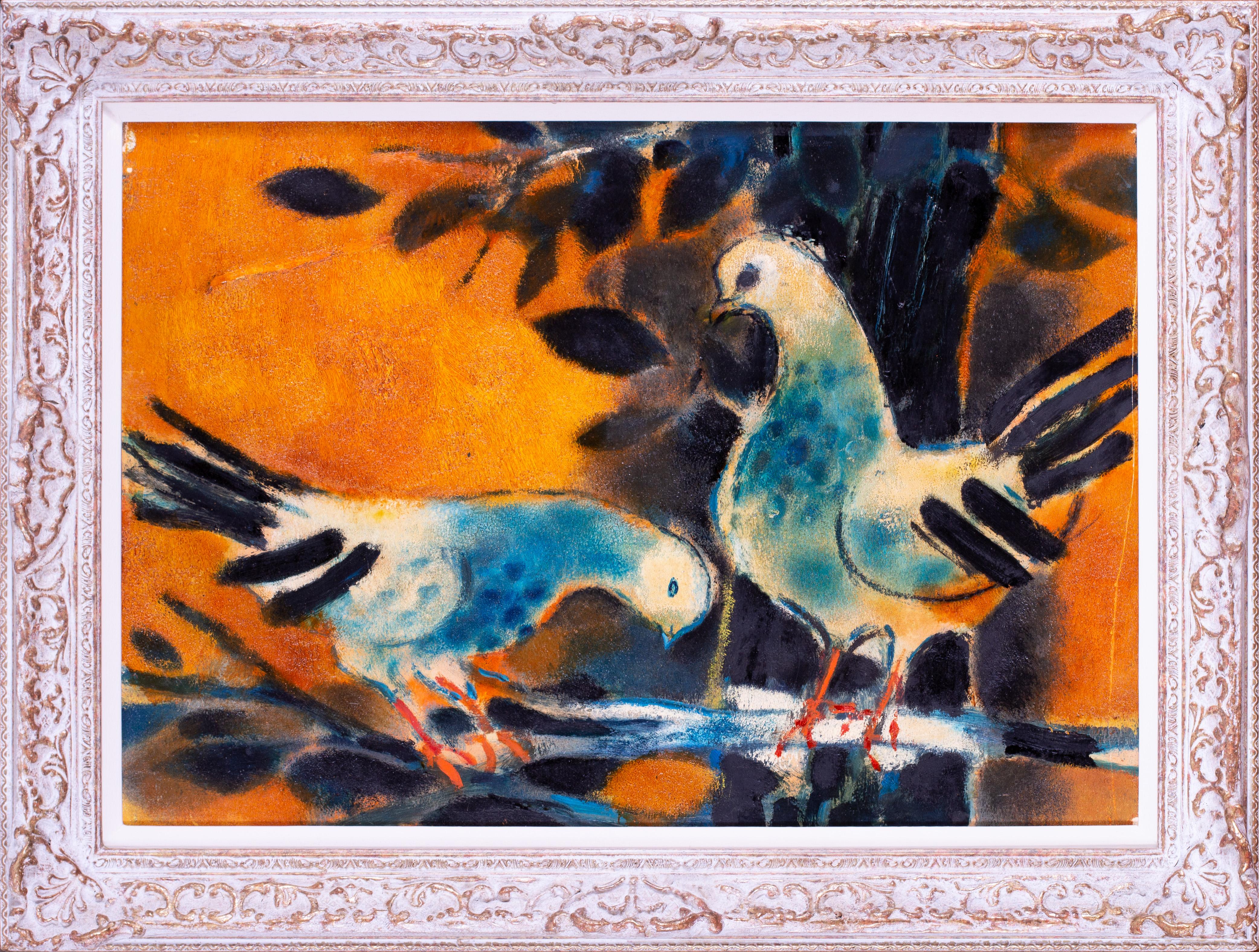 Yves Ganne (Französisch, 1931 - 2019)
Le Colombes, um 1950
Öl auf Leinwand
15.3/4 x 22.1/2 in. (40 x 57 cm.)
Provenienz: Aus dem Nachlass des Künstlers

Yves Ganne wurde 1931 in Angers (Anjou) geboren und studierte an der École des Beaux-Arts in
