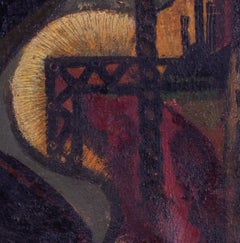 Yves Ganne, 'Travail, 1948, französisch, Postimpressionist, Öl auf Leinwand