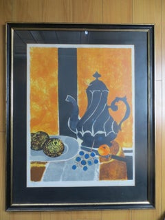 Lithograph Still Life After Yves Ganne Signed and numbered 84/275