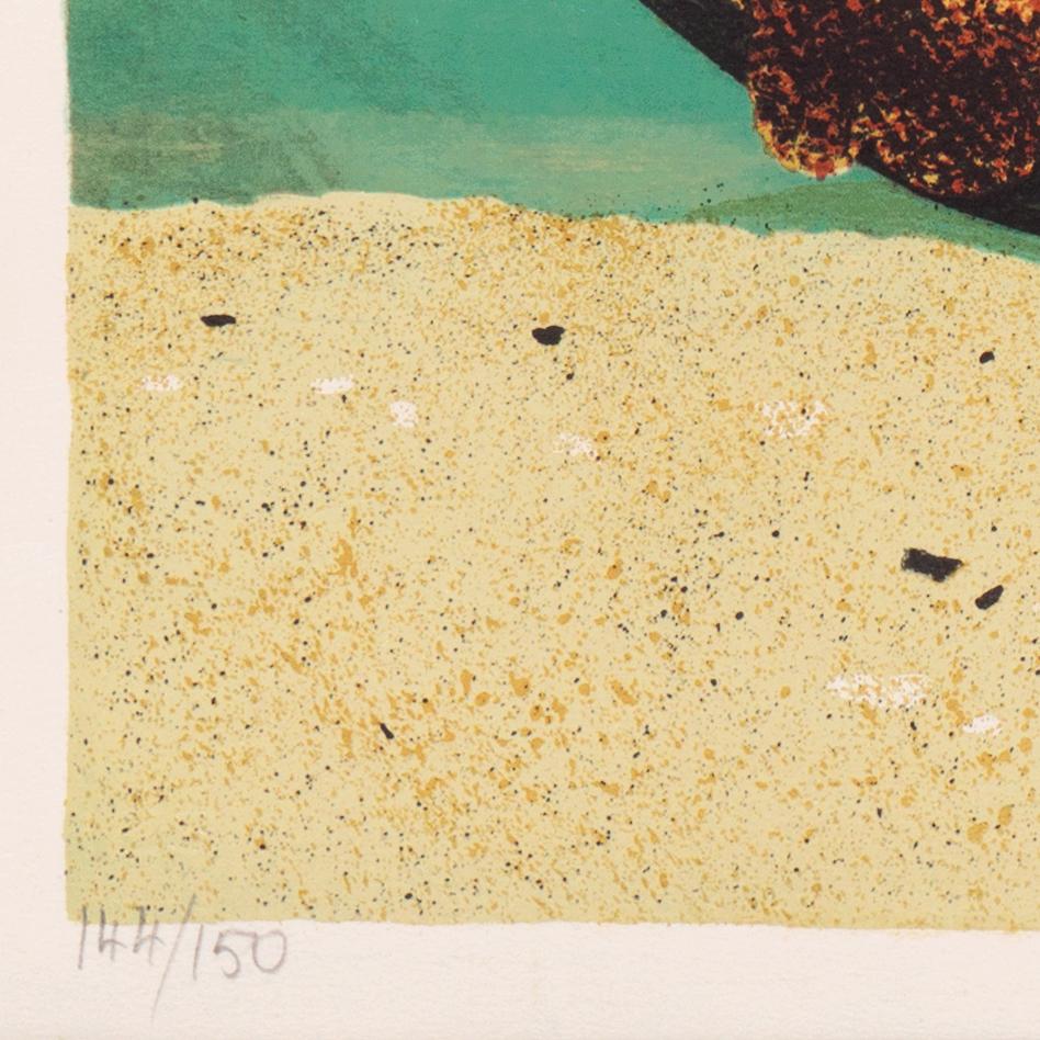 « Low Tide, Brittany », École des Beaux-Arts, Musée d'Art Moderne, Paris - Post-impressionnisme Print par Yves Ganne