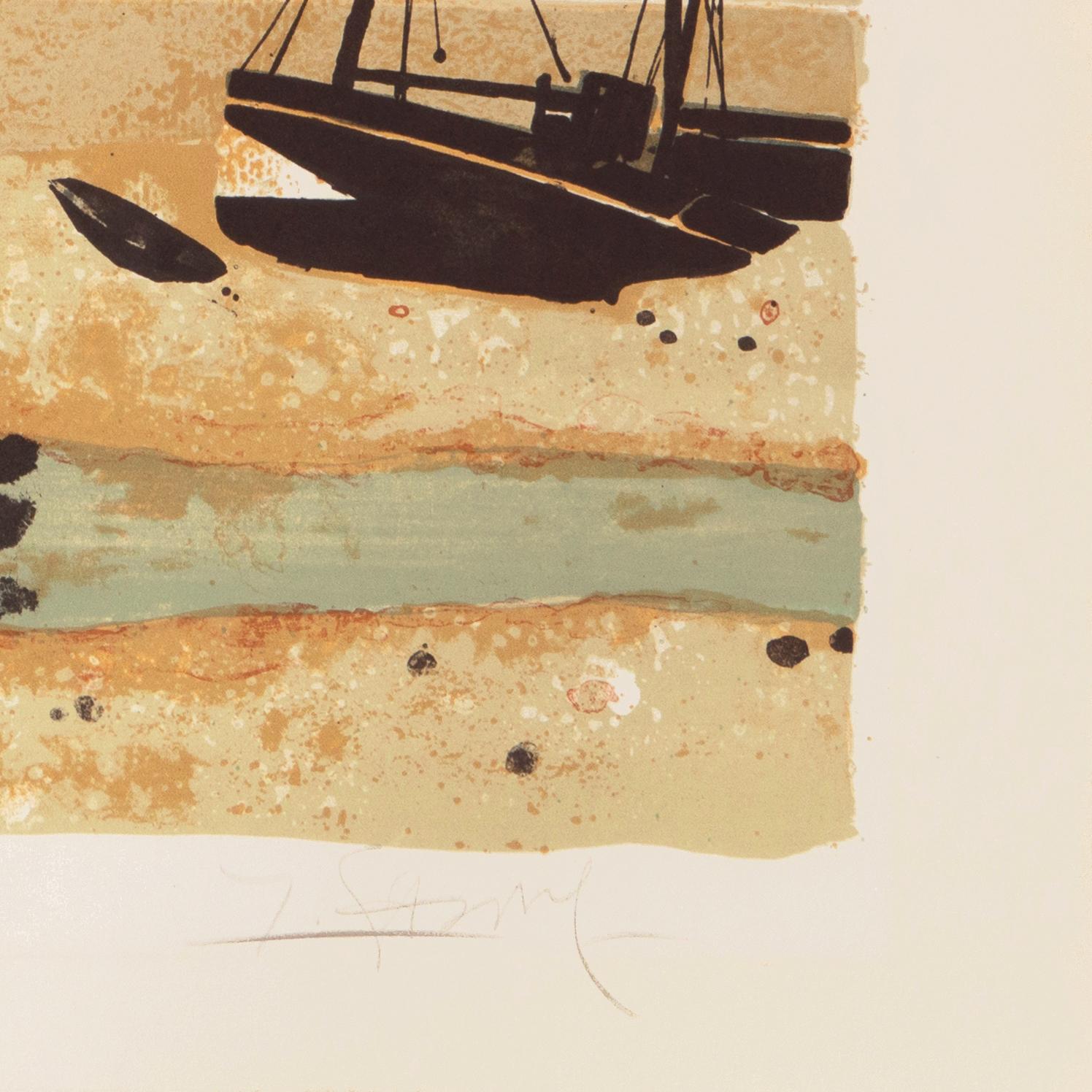 'Low Tide, Brittany', Musée d'Art Moderne, Paris, Ecole des Beaux-Arts, Benezit For Sale 5