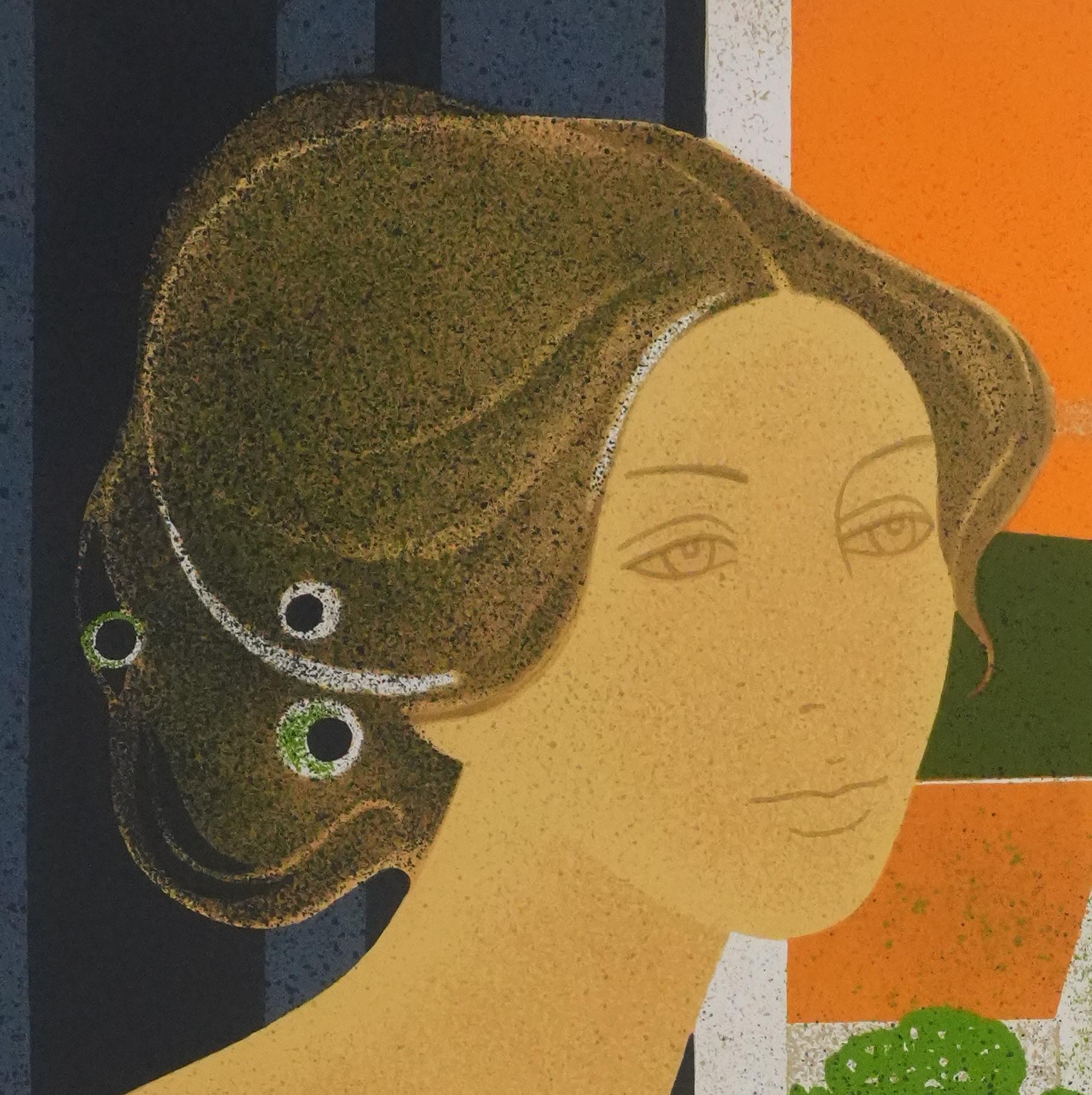 Yves GANNE (1931-2019)
Nackte Frau auf dem Lande

Original-Lithographie
Signiert mit Bleistift
Nummeriert auf 150 Exemplare
Auf Vellum Bögen 54 x 75,5 cm (ca. 21,25 x 29,52 in)

Sehr guter Zustand, kleine Mängel an den Rändern der Seite (siehe Foto)