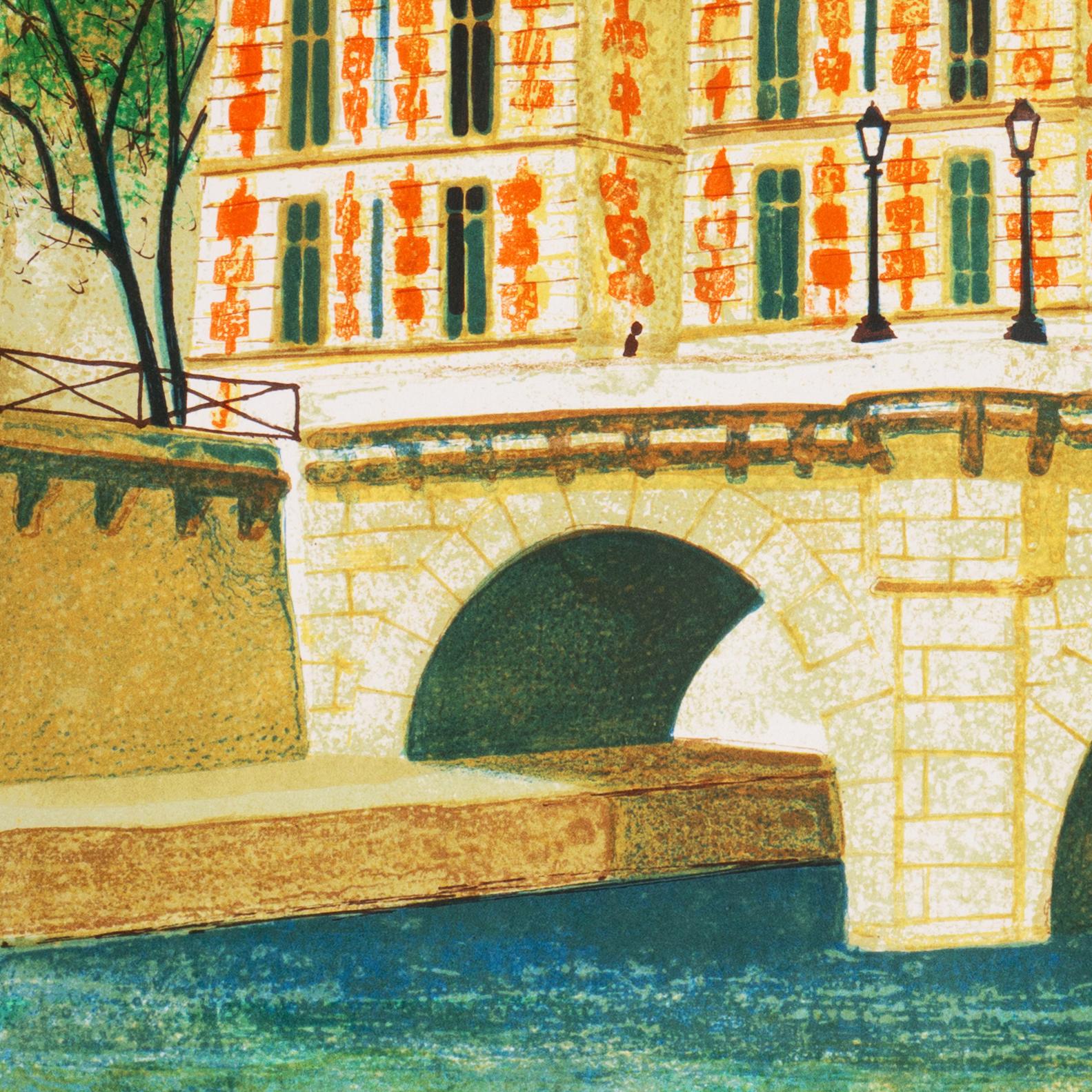 'Paris, The Pont Neuf', Post-Impressionist, Fernand Léger, Musée d'Art Moderne For Sale 1