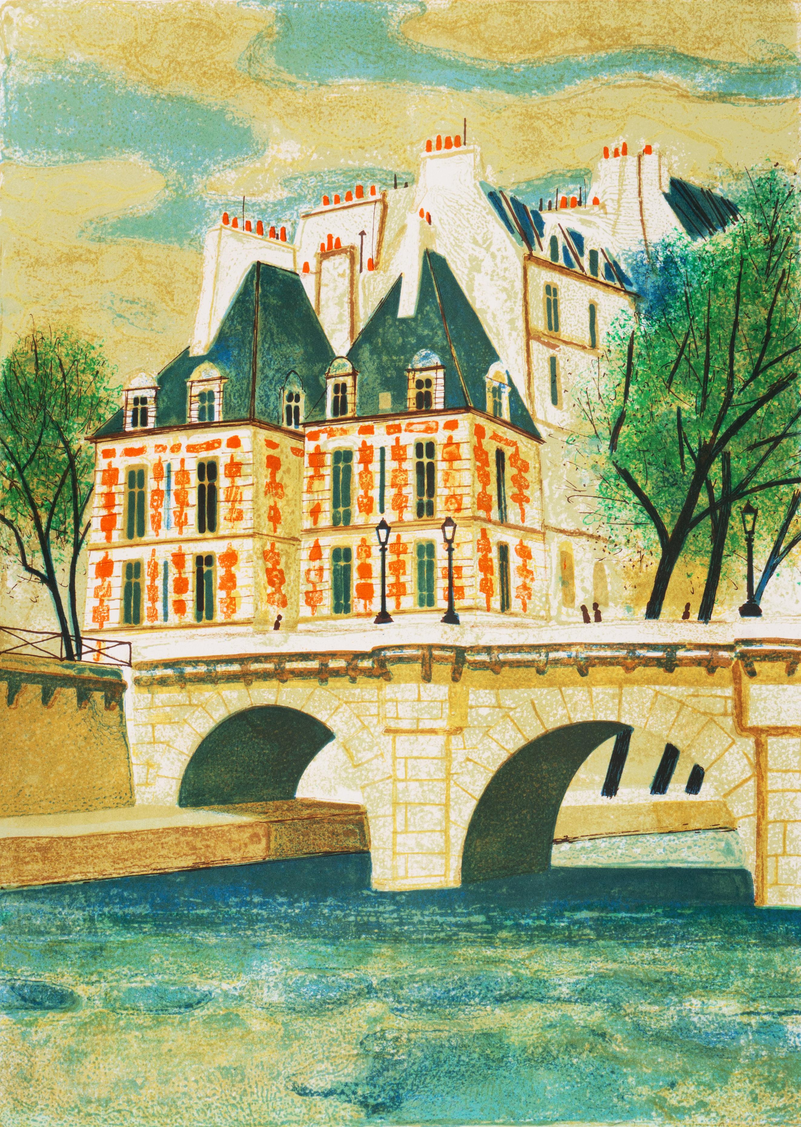 'Paris, The Pont Neuf', Post-Impressionist, Fernand Léger, Musée d'Art Moderne