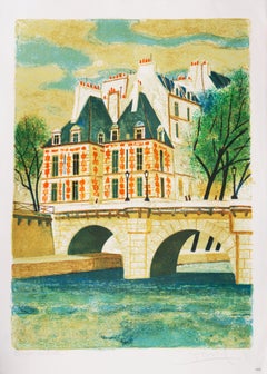 'Paris, The Pont Neuf', Post-Impressionist, Fernand Léger, Musée d'Art Moderne
