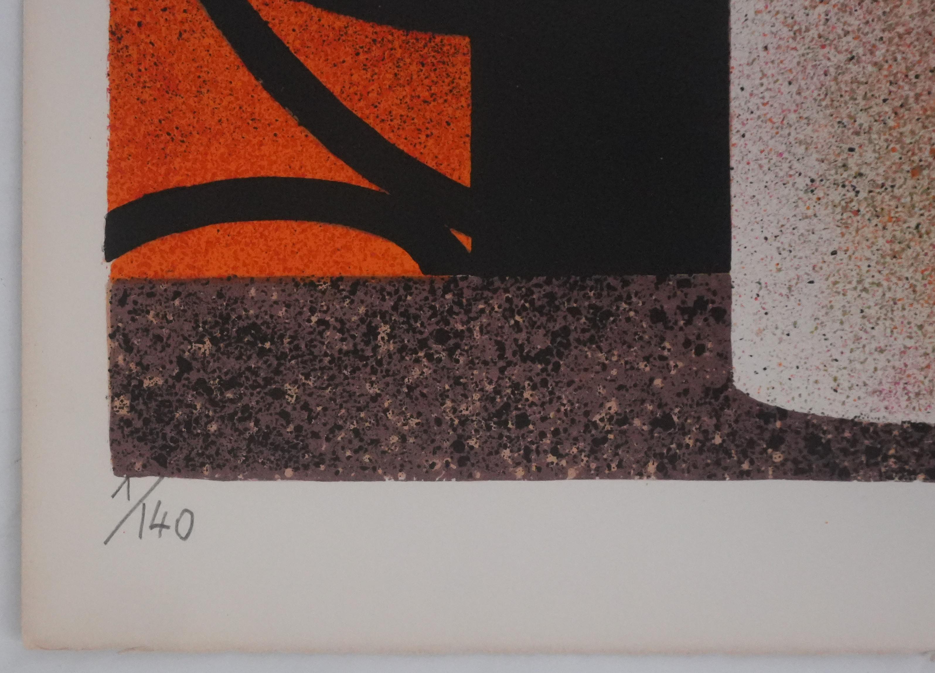 The Bouquet of Tulips - Original Lithograph Signed For Sale 2