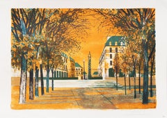 Vue de la Place Vendôme, Musée d'Art Modernity Paris, Academie Julian, Benezit.