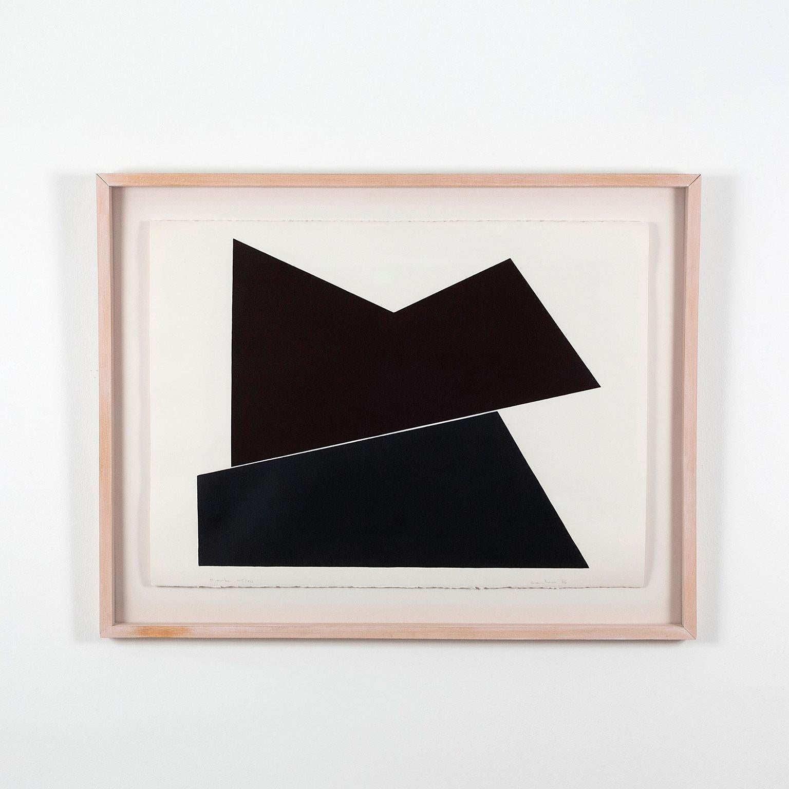 Yves Gaucher Abstract Print - Fente