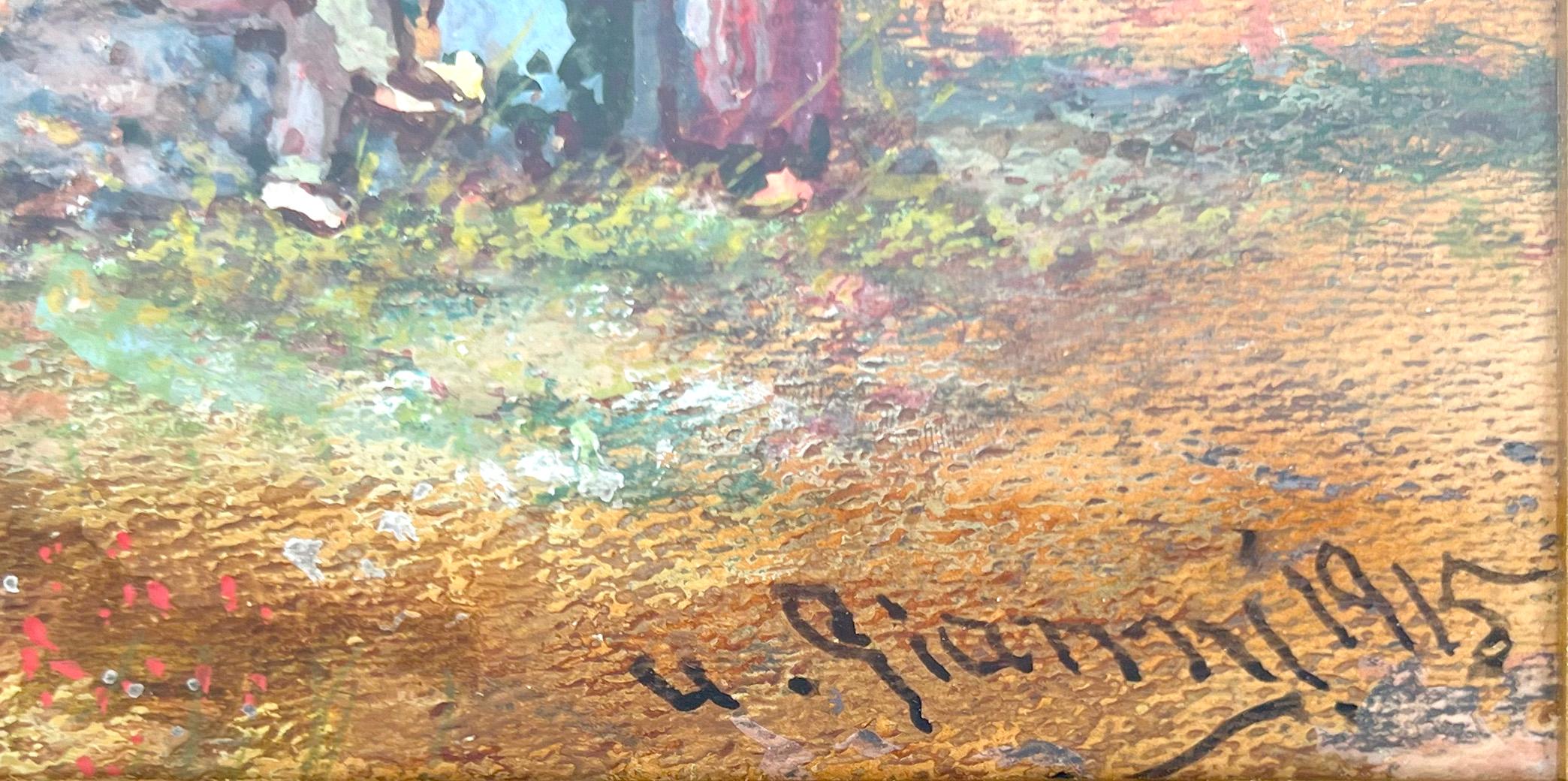 Vista en verano de Nápoles, Italia - Painting Renacimiento del norte de  Yves Gianni