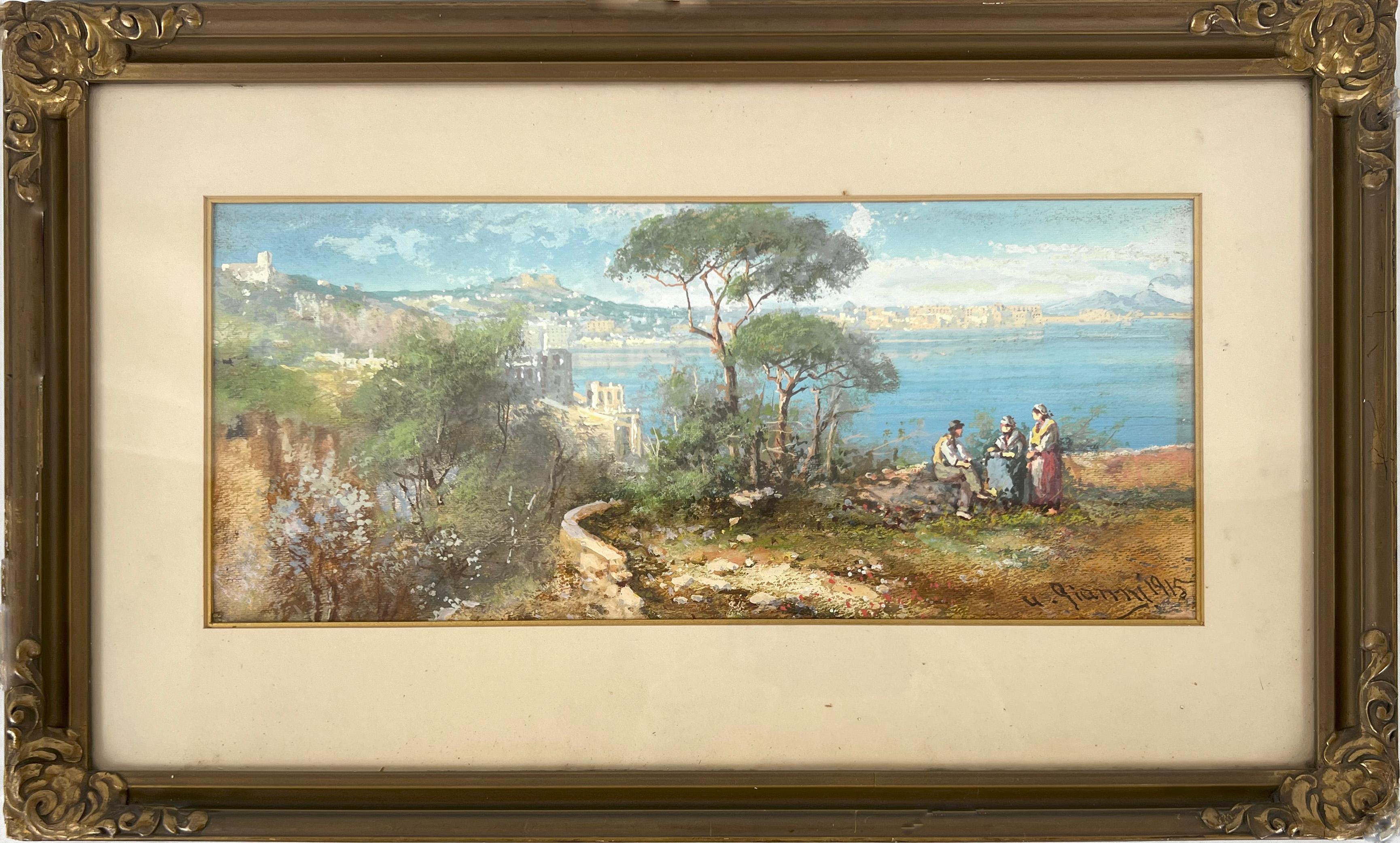 View in Summer of Napoli, Italy