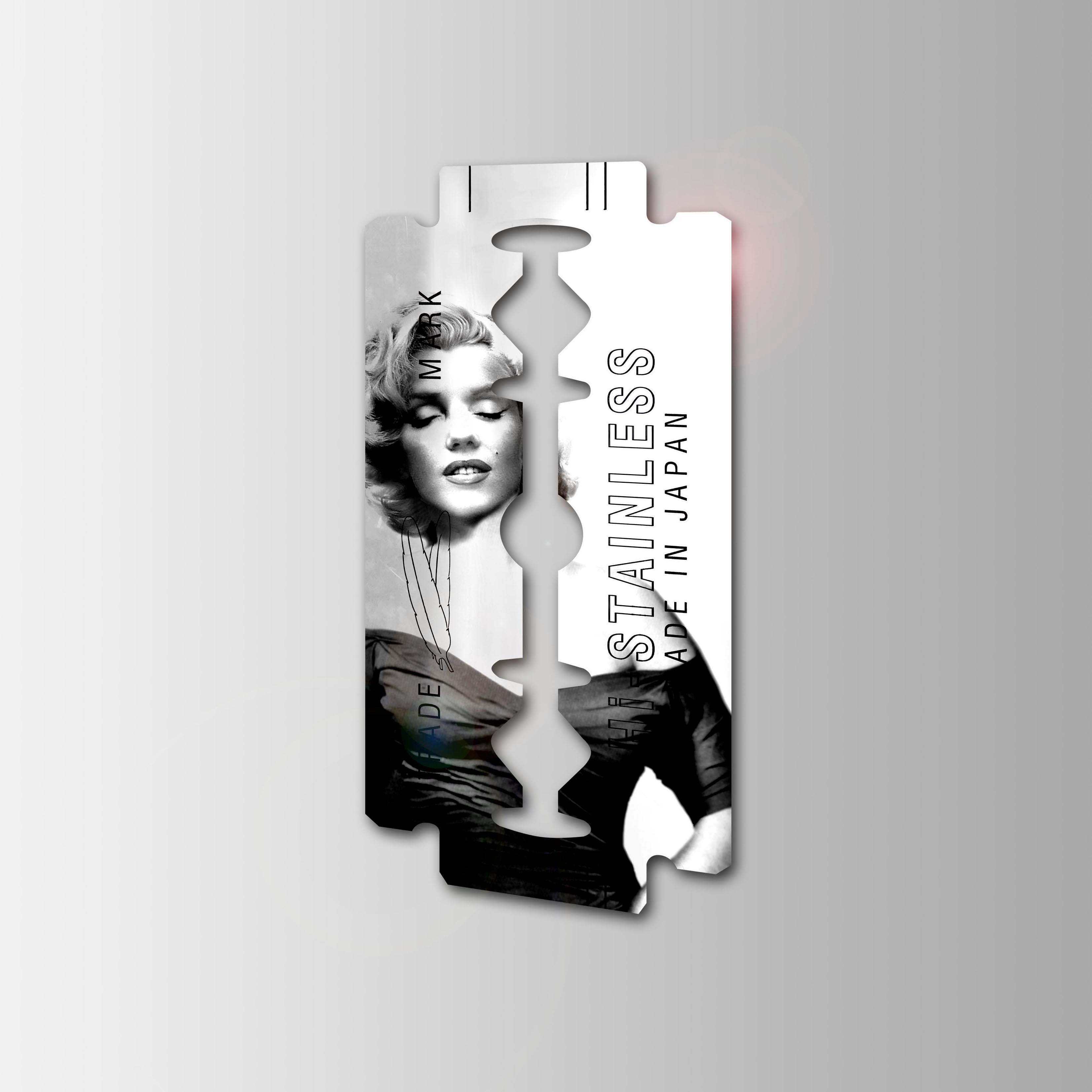 Lames de fond Marilyn II, Marilyn – Painting von Yves Hayat