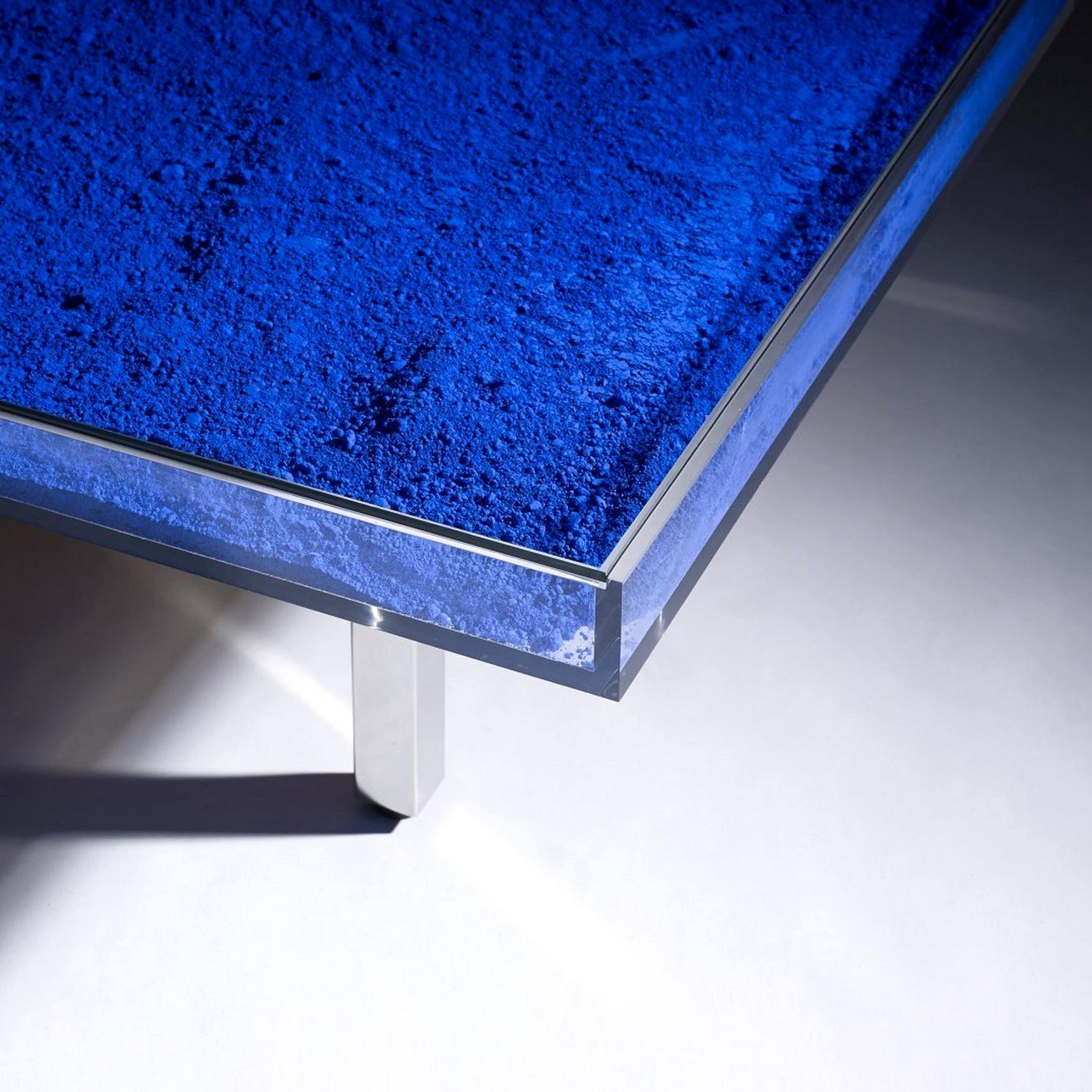 yves klein blue coffee table