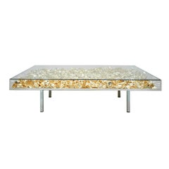 Yves Klein Gold "Monogold" French Coffee Table