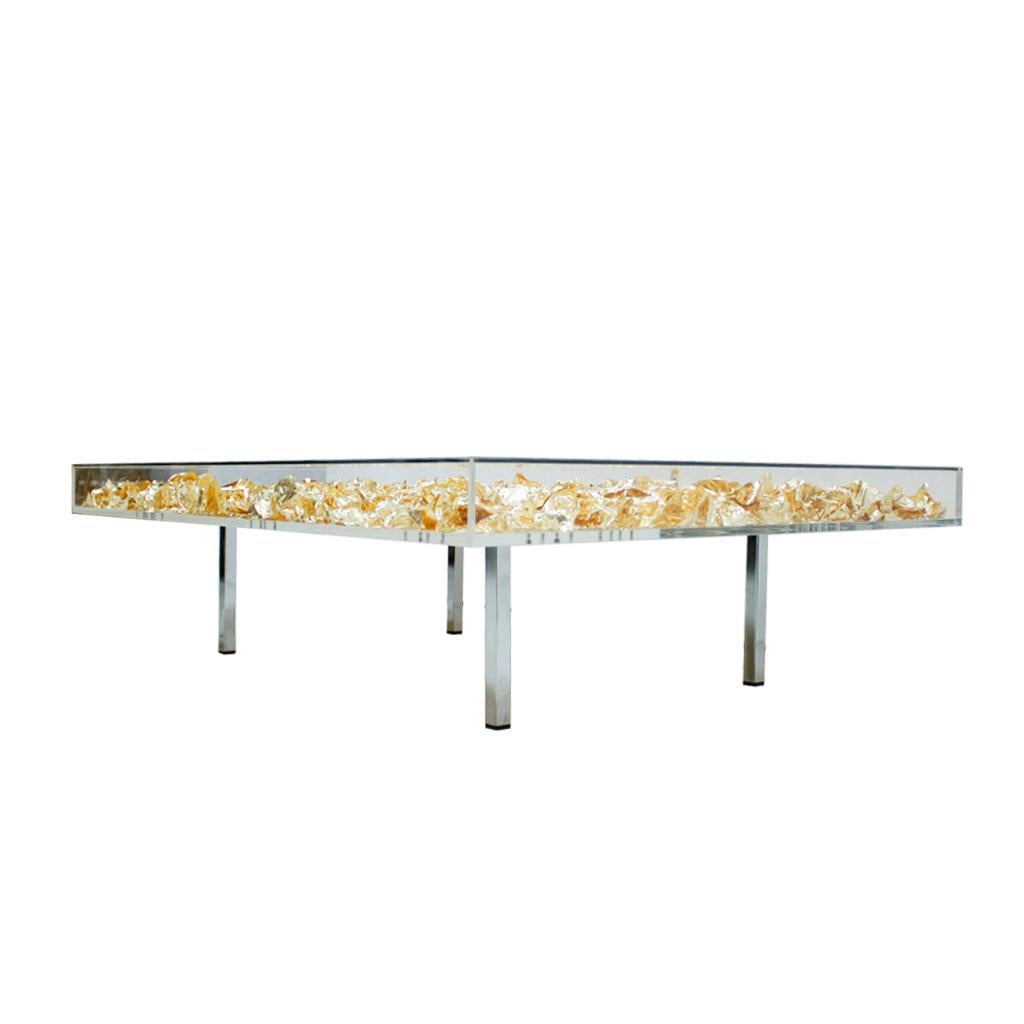 yves klein gold table