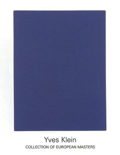 Sérigraphie bleue et blanche Allemagne «IKB65 » d'après Yves Klein, 1999