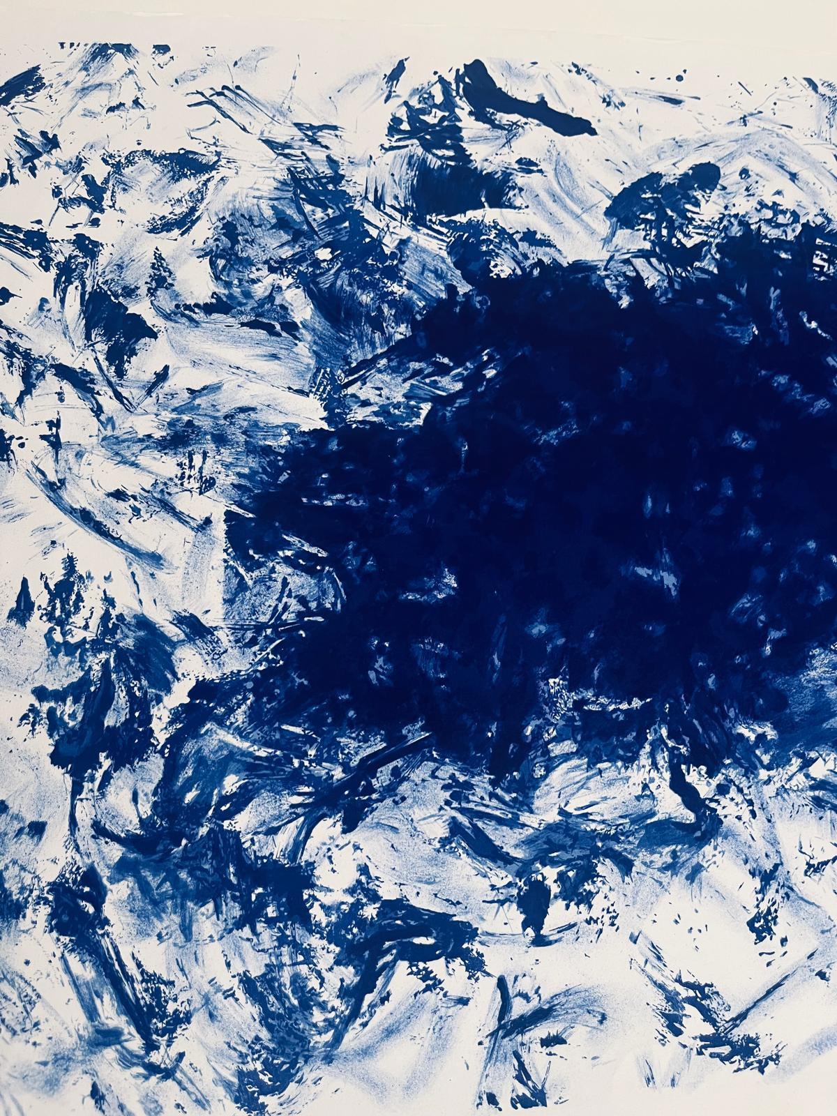 Anthropométrie (ANT 83) - Blue Abstract Print by Yves Klein