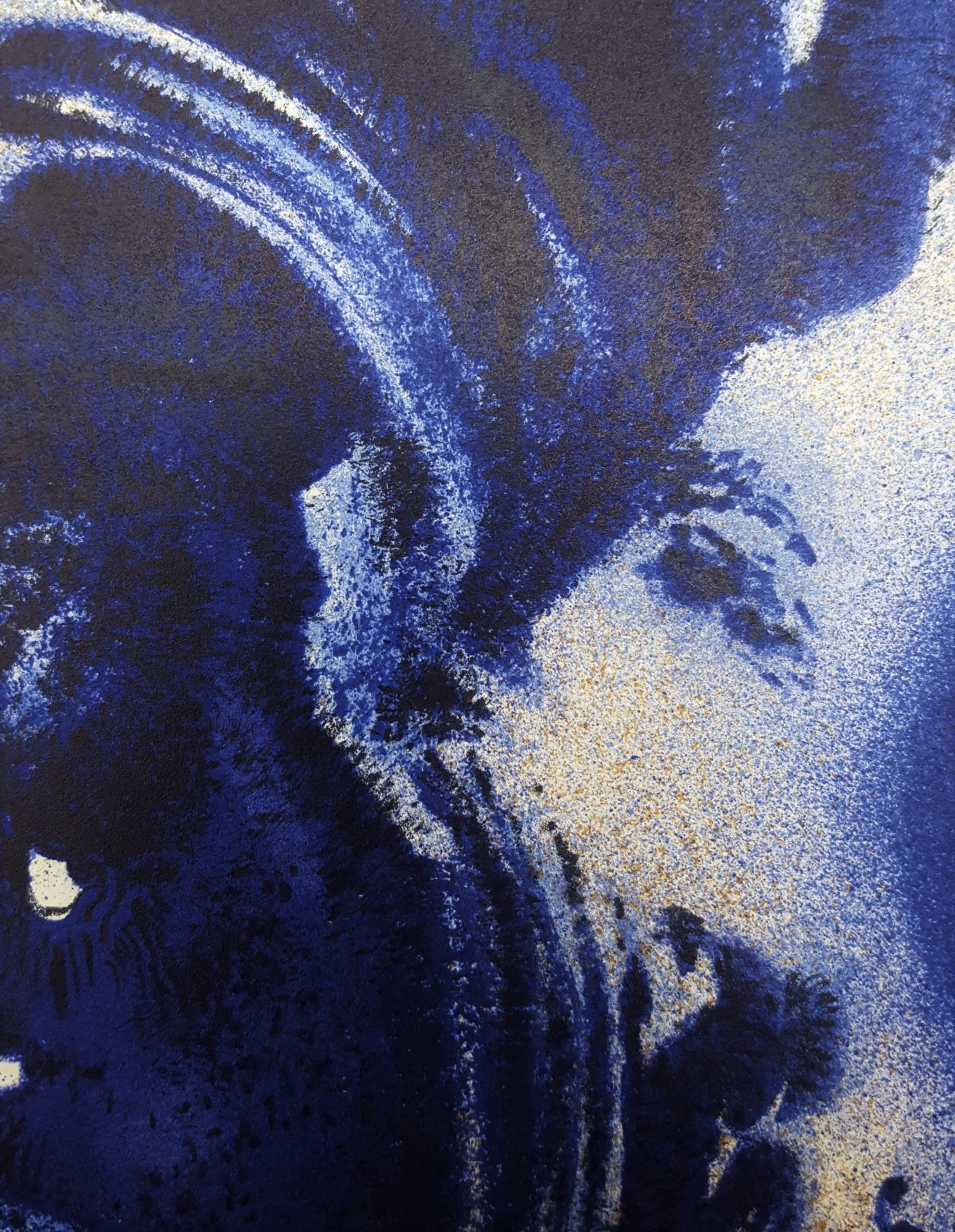 Galerie Karl Flinker (Anthropometry) Poster /// Yves Klein Nude Figurative Blue  For Sale 8