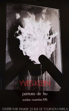 Galerie Karl Flinker (Peintures de Feu) Poster /// Yves Klein Fire Paintings Art