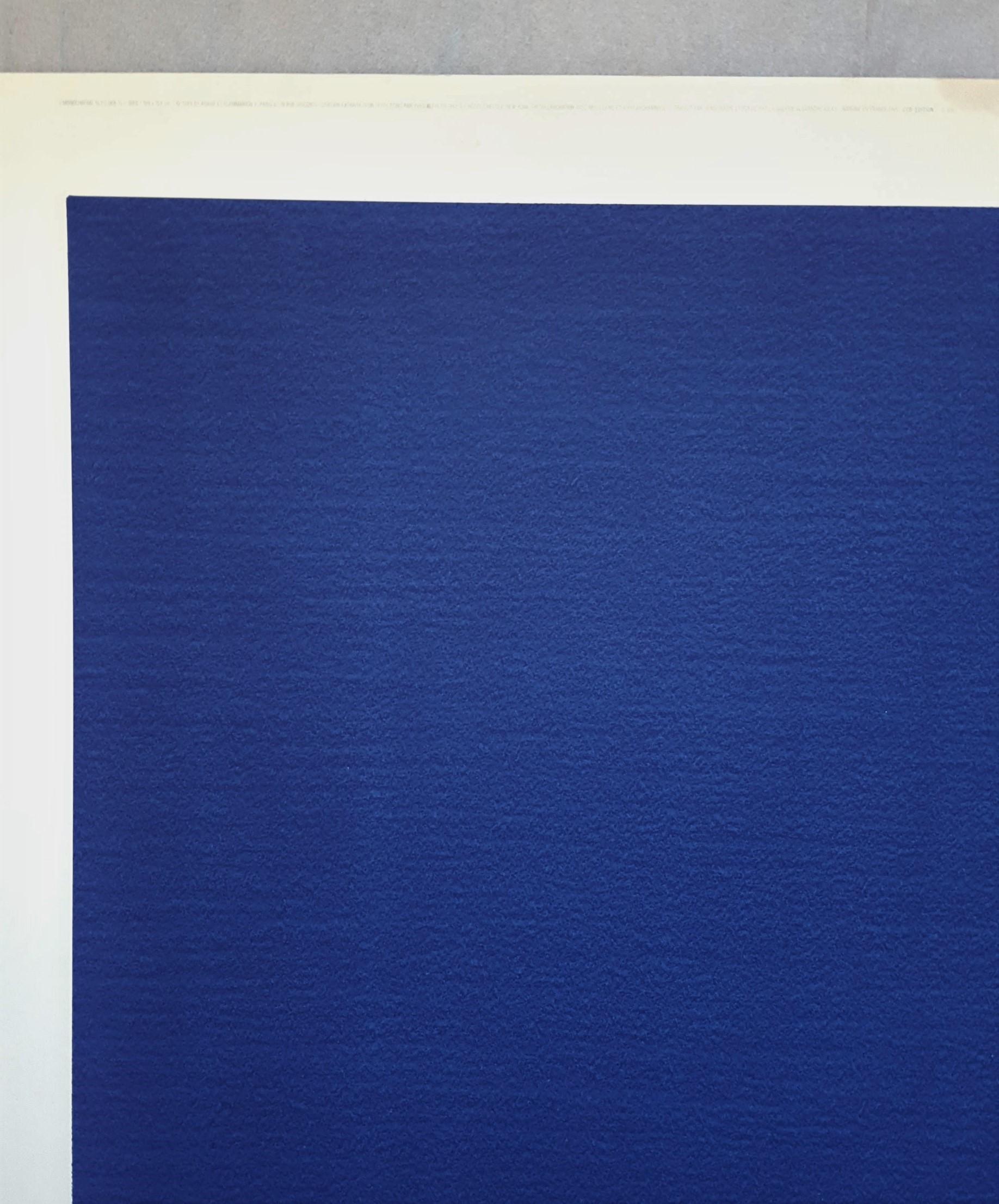 Monochrome Bleu (IKB 3) - Minimalist Print by Yves Klein
