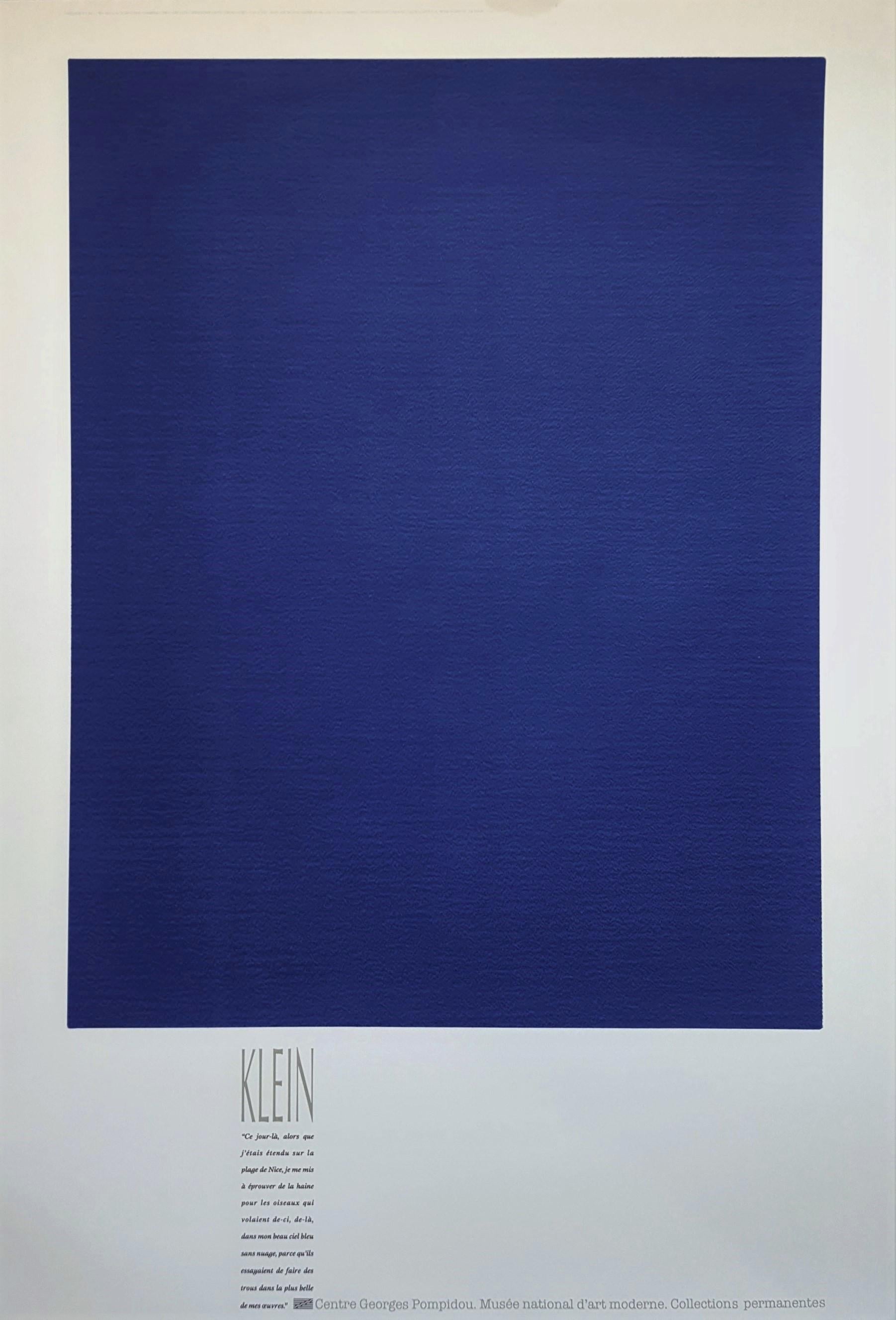 Yves Klein Abstract Print - Monochrome Bleu (IKB 3)