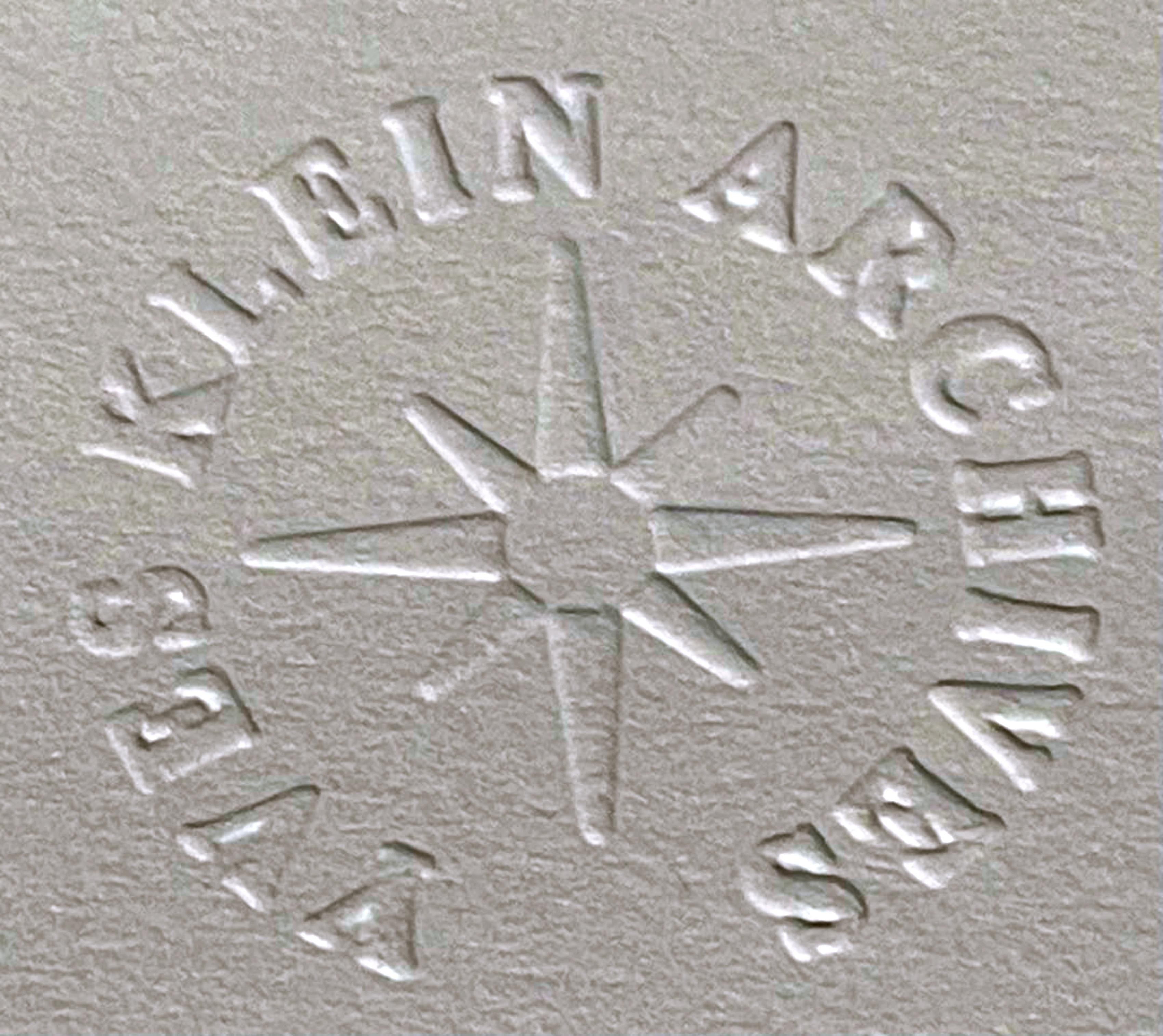 Peintures Chez Iris Clert 1957 certified, stamped by Yves Klein Archives 105/200 For Sale 2