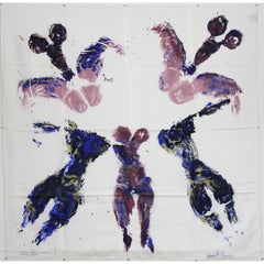 Printed on silk in 1993 under the supervision of Yves Klein - Anthropométries