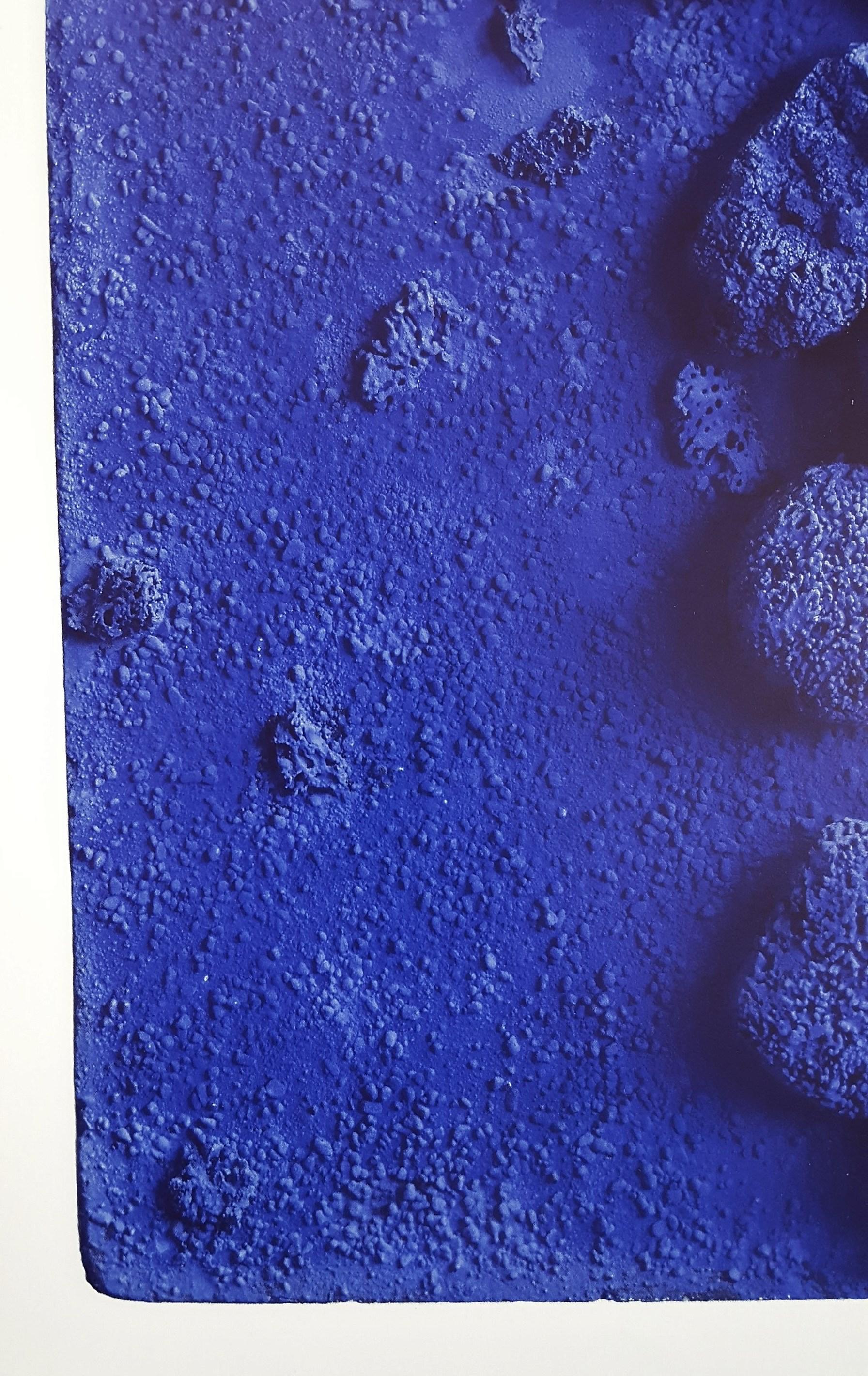 RE 19 (Relief Eponge Bleu) - Purple Abstract Print by Yves Klein