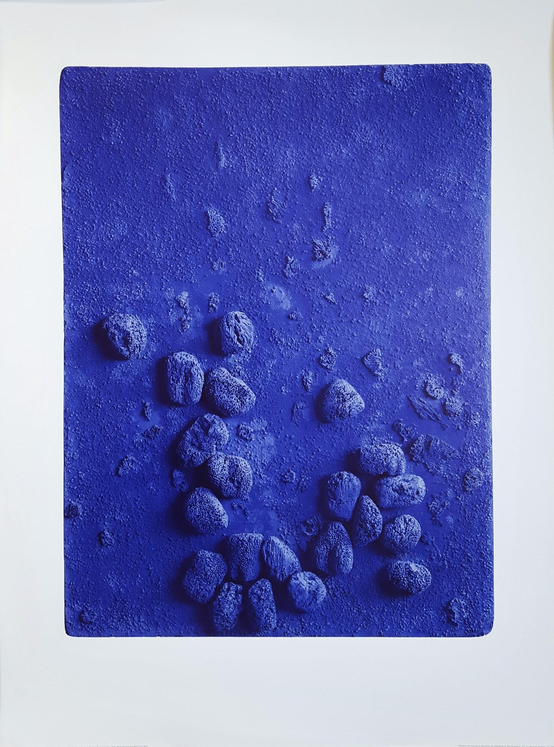 Yves Klein Abstract Print - RE 19 (Relief Eponge Bleu)