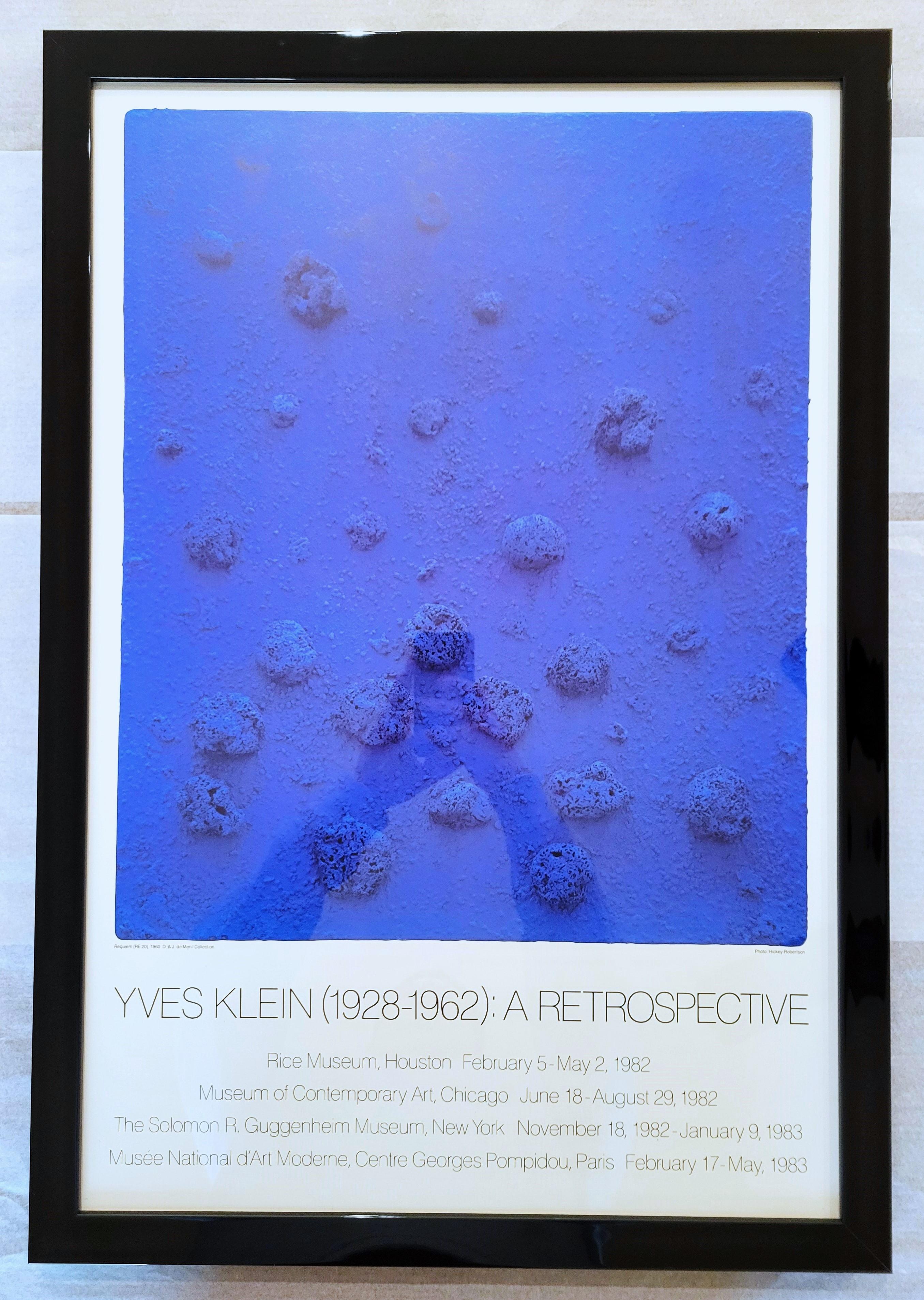 Yves Klein: A Retrospective (Requiem RE 20) Poster /// Yves Klein Modern Blue For Sale 2