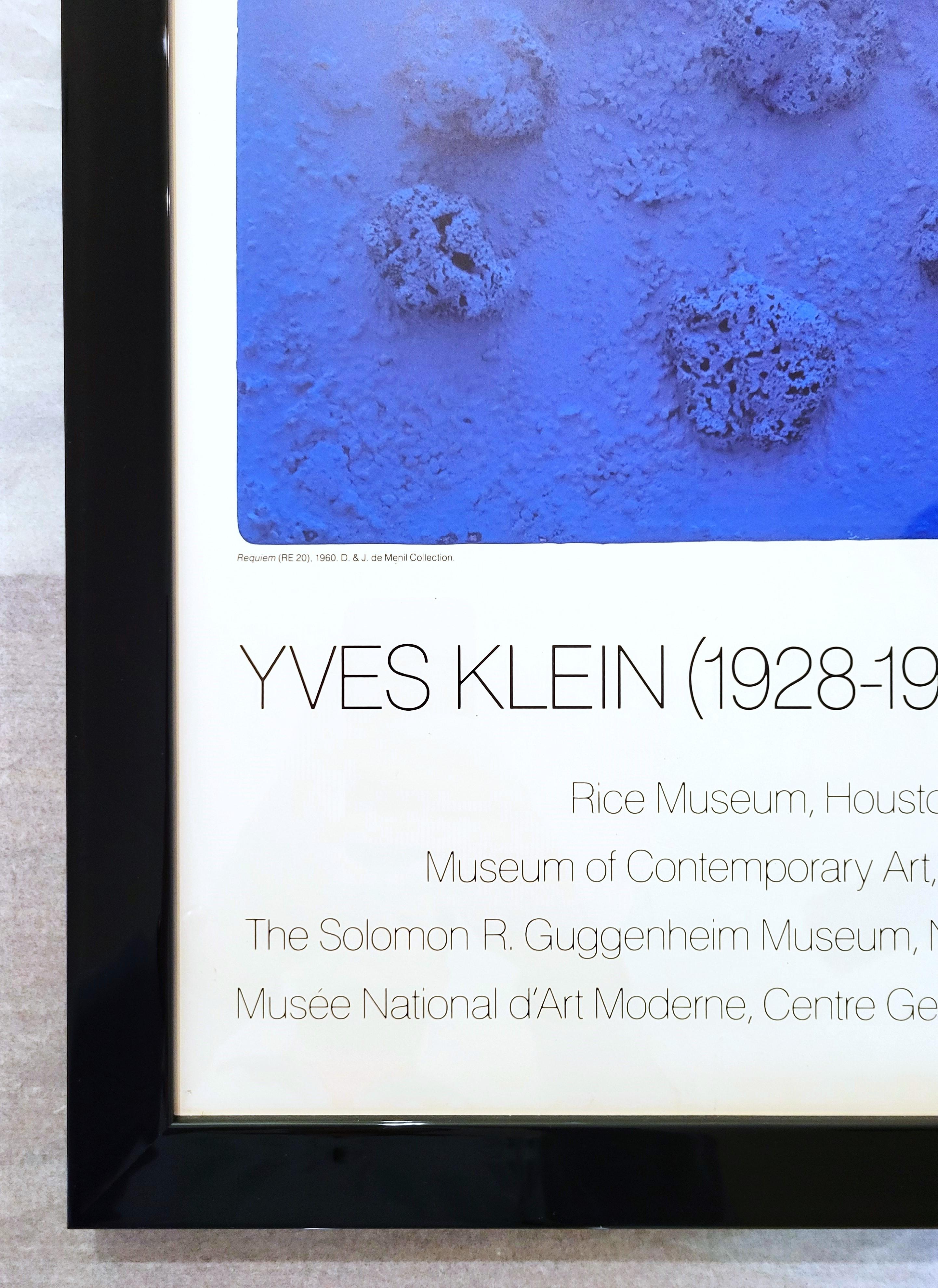 Yves Klein: A Retrospective (Requiem RE 20) Poster /// Yves Klein Modern Blue For Sale 3