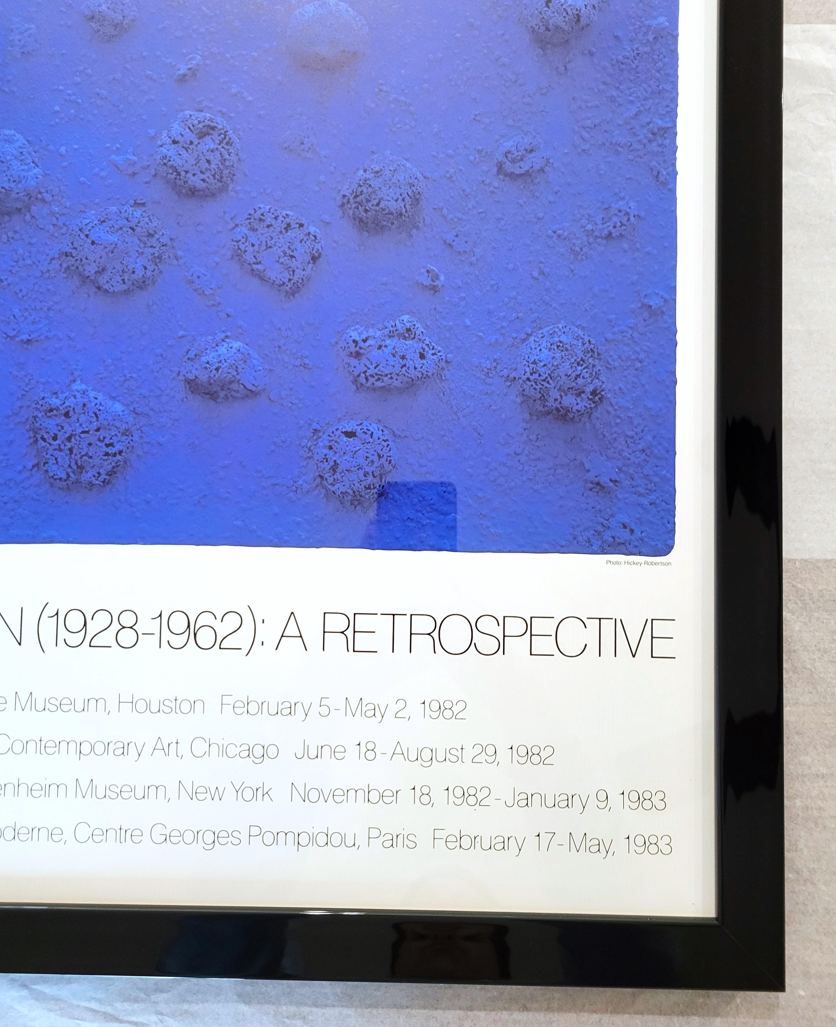 Yves Klein: A Retrospective (Requiem RE 20) Poster /// Yves Klein Modern Blue For Sale 6